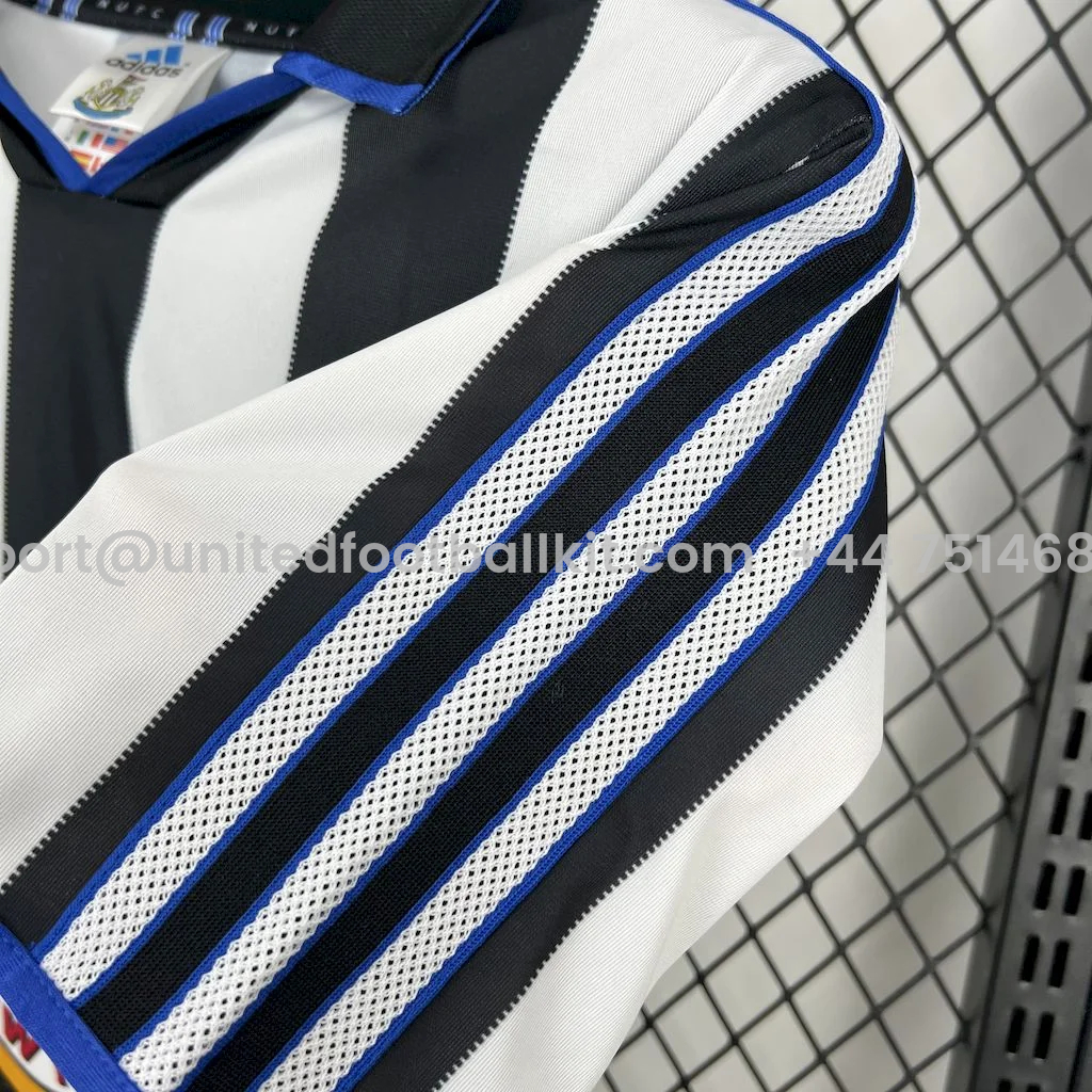 Unitedfootballkit.com | Retro Newcastle United 1999-00 Home Jersey -Customize Name, Number and Patch | Worldwide Shipping
