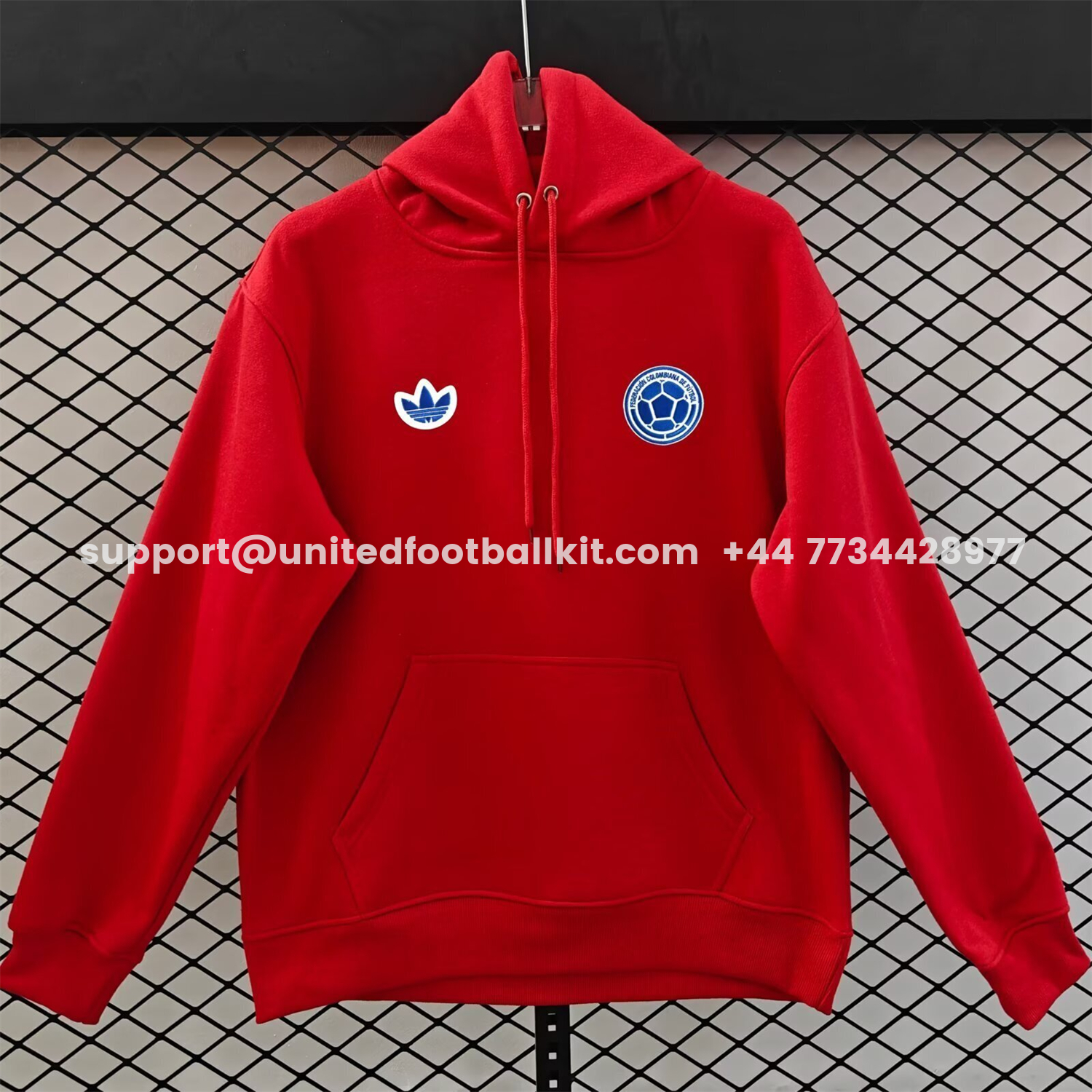 Unitedfootballkit.com | Colombia 2026 Terrace Icon Unisex Pullover Hoodie -Customize Name, Number and Patch | Worldwide Shipping