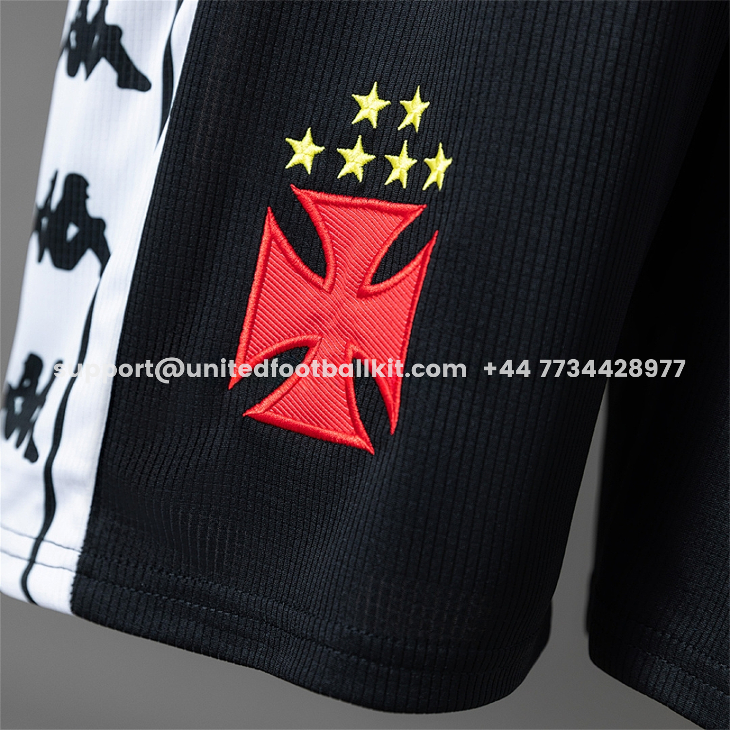 Unitedfootballkit.com | Retro Vasco da Gama 2000 Black Shorts -Customize Name, Number and Patch | Worldwide Shipping