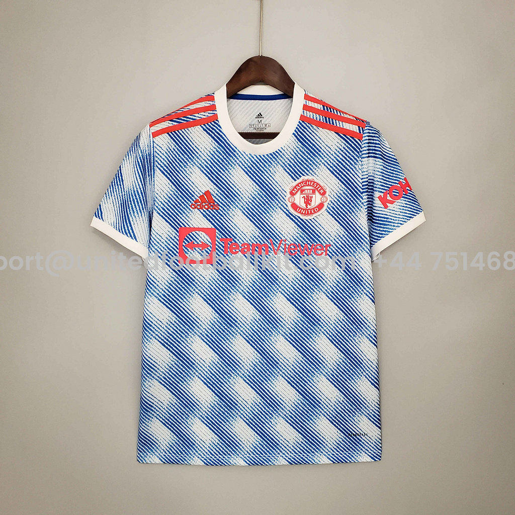 Unitedfootballkit.com | Retro Manchester United 21-22 Away Jersey -Customize Name, Number and Patch | Worldwide Shipping