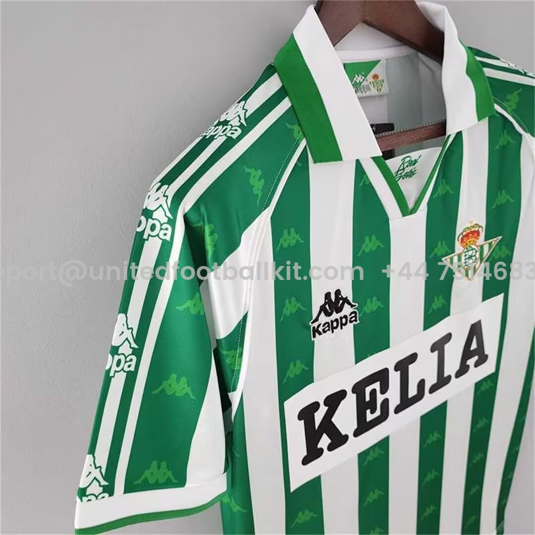Unitedfootballkit.com | Retro Real Betis 1995-96 Home Stadium Jersey -Customize Name, Number and Patch | Worldwide Shipping