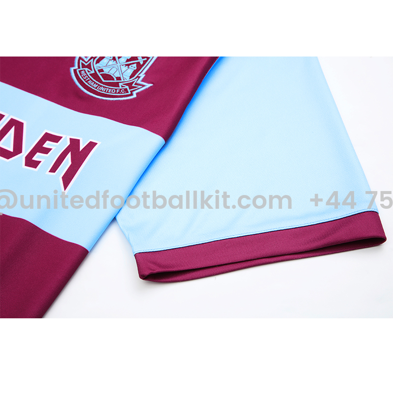 Unitedfootballkit.com | Iron Maiden x West Ham Home Special Edition Jersey - with 11 print -Customize Name, Number and Patch | Worldwide Shipping