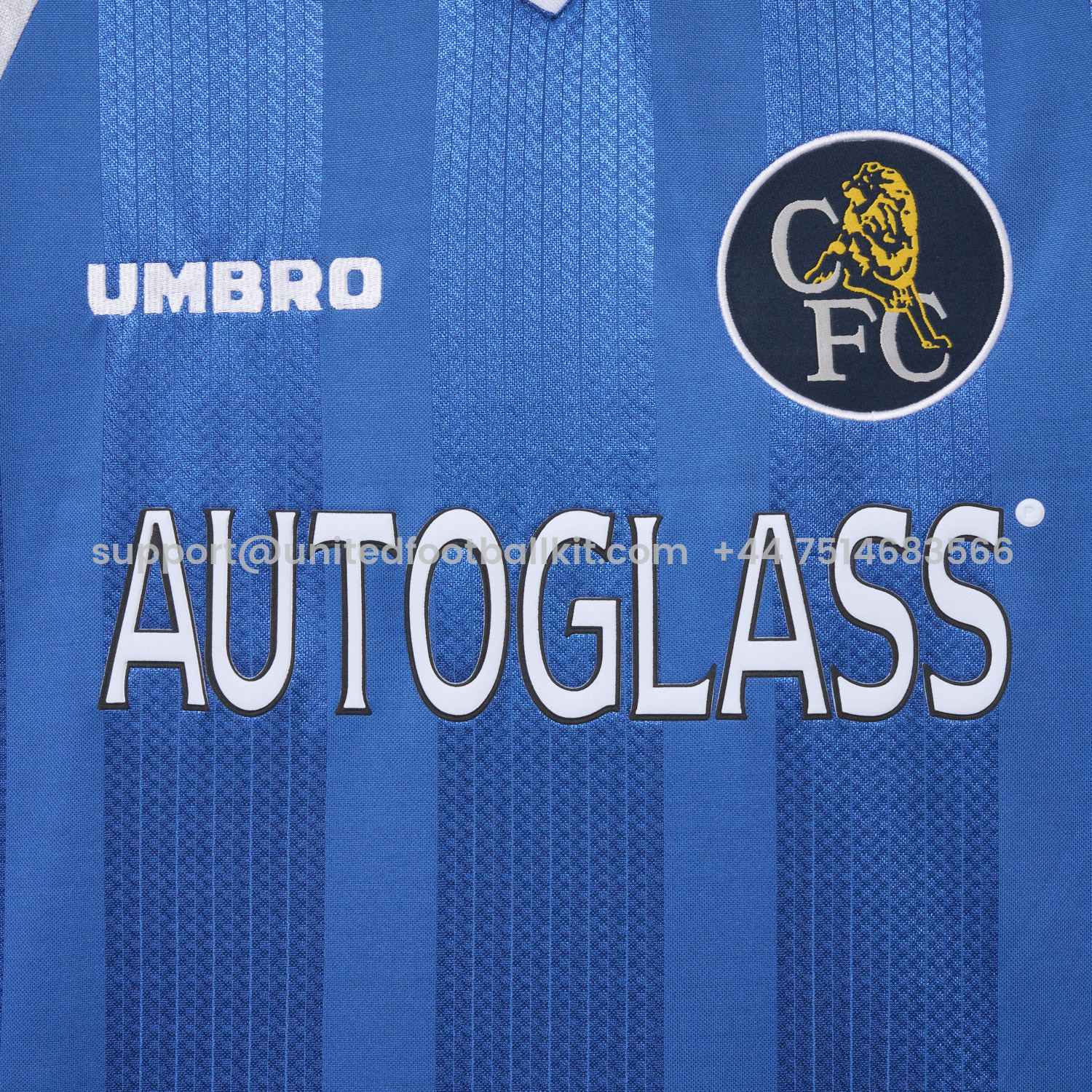 Unitedfootballkit.com | Retro C.H.E.L.S.E.A 1997-99 Home Jersey -Customize Name, Number and Patch | Worldwide Shipping