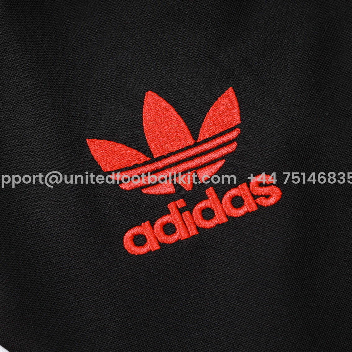 Unitedfootballkit.com | Manchester United 24-25 Originals LFSTLR Jacket Training Tracksuit - Black -Customize Name, Number and Patch | Worldwide Shipping