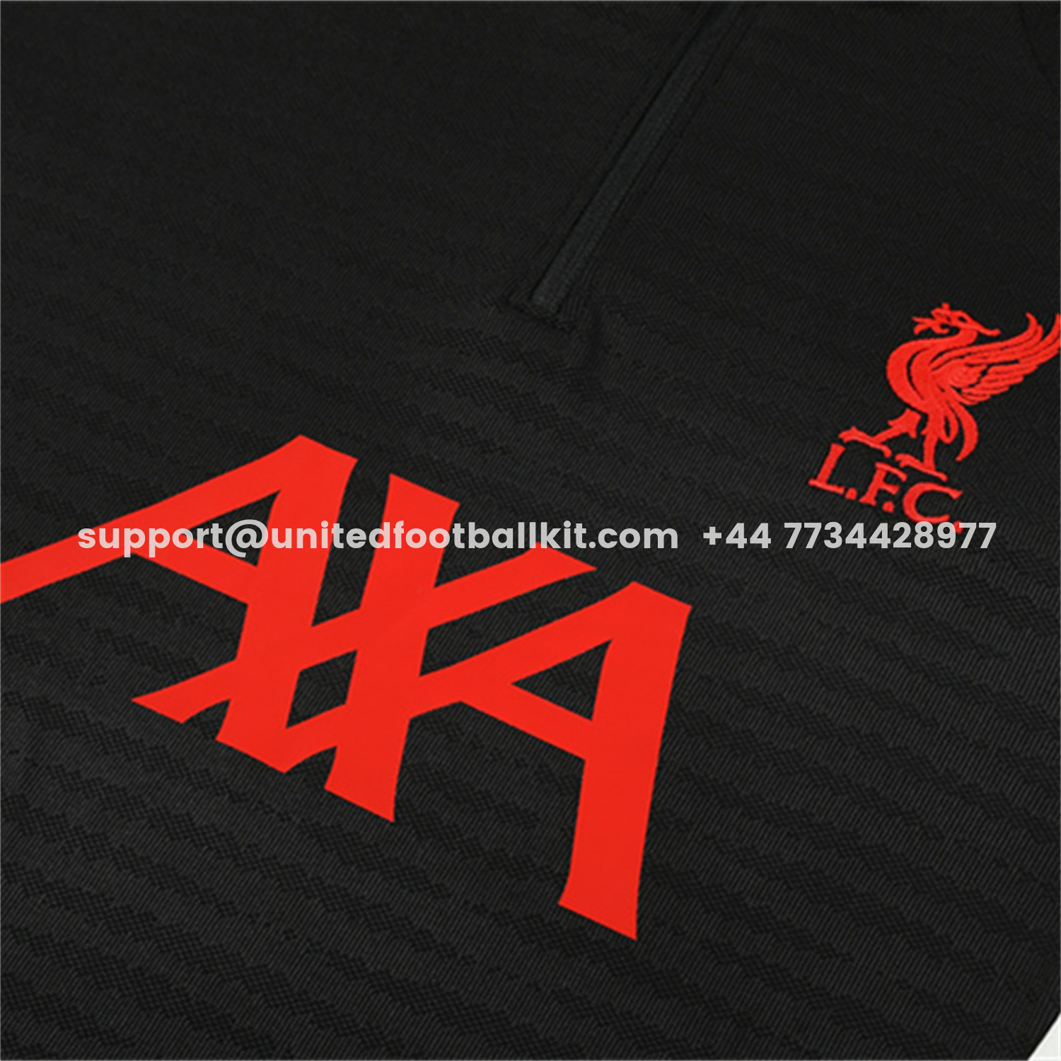 Unitedfootballkit.com | Liver.pool 25-26 Kids Long Sleeve Training Set - Player Version - Black Top & Black Pants -Customize Name, Number and Patch | Worldwide Shipping
