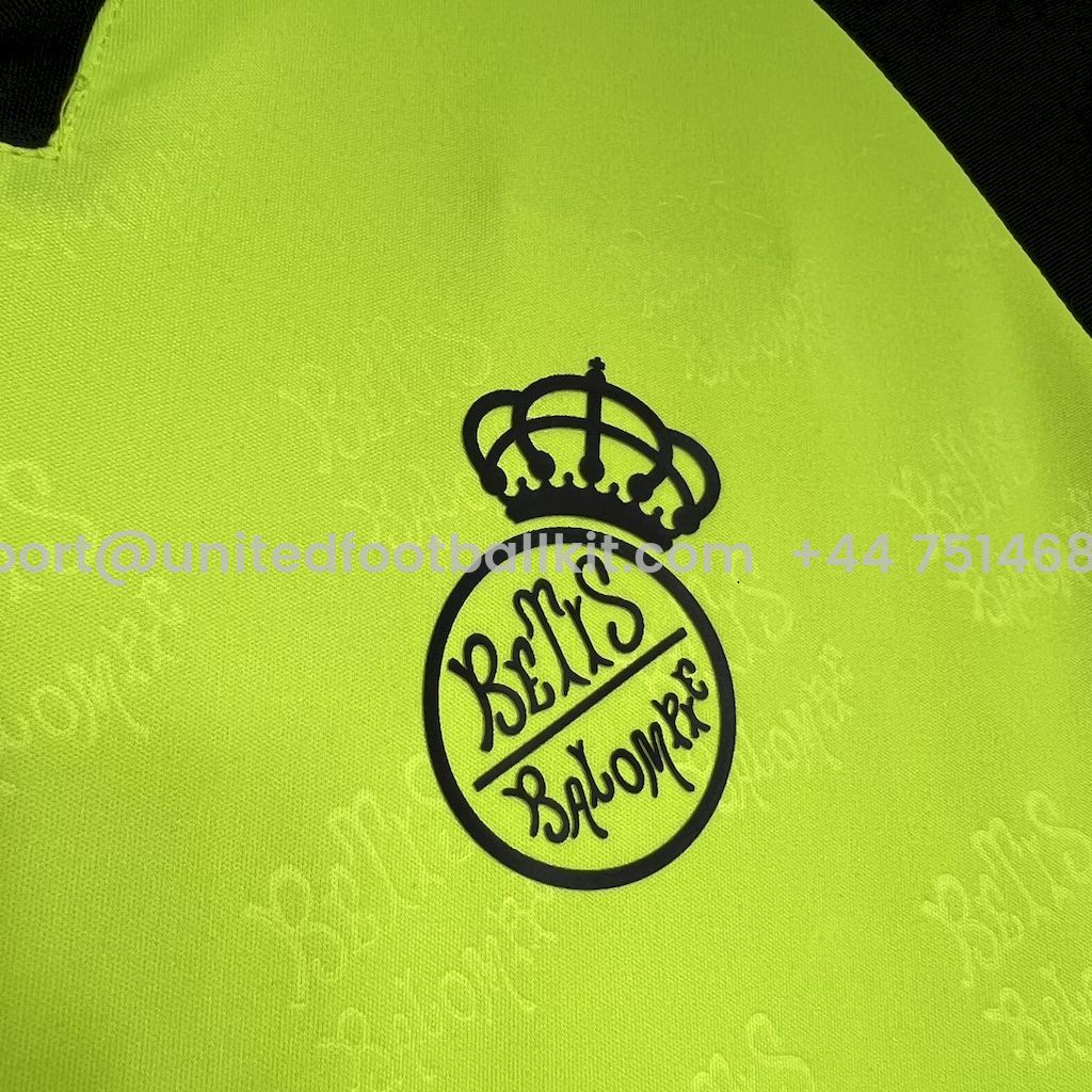 Unitedfootballkit.com | Real Betis 24-25 Away Jersey - Fans Version -Customize Name, Number and Patch | Worldwide Shipping