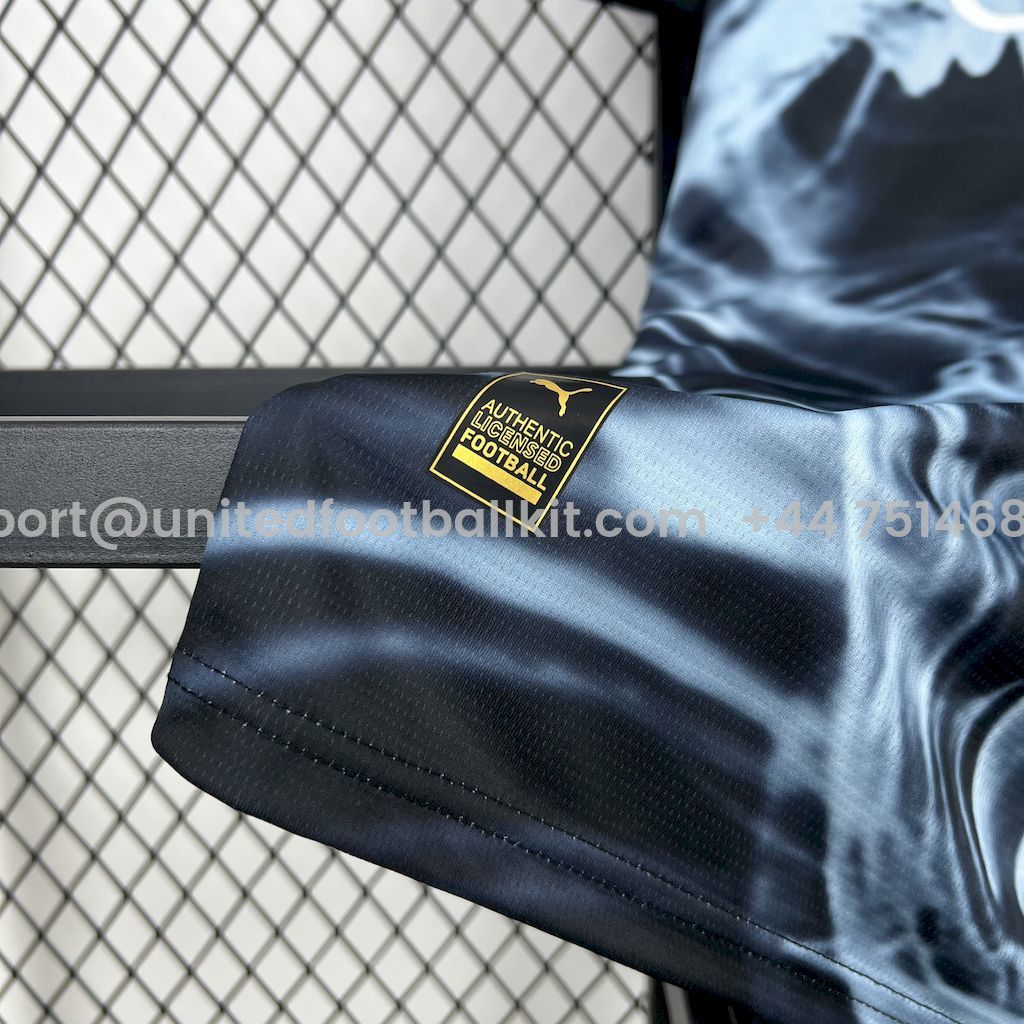 Unitedfootballkit.com | Manchester City 24-25 Black X-ray Fan-designed Special Edition Jersey - Fans Version -Customize Name, Number and Patch | Worldwide Shipping