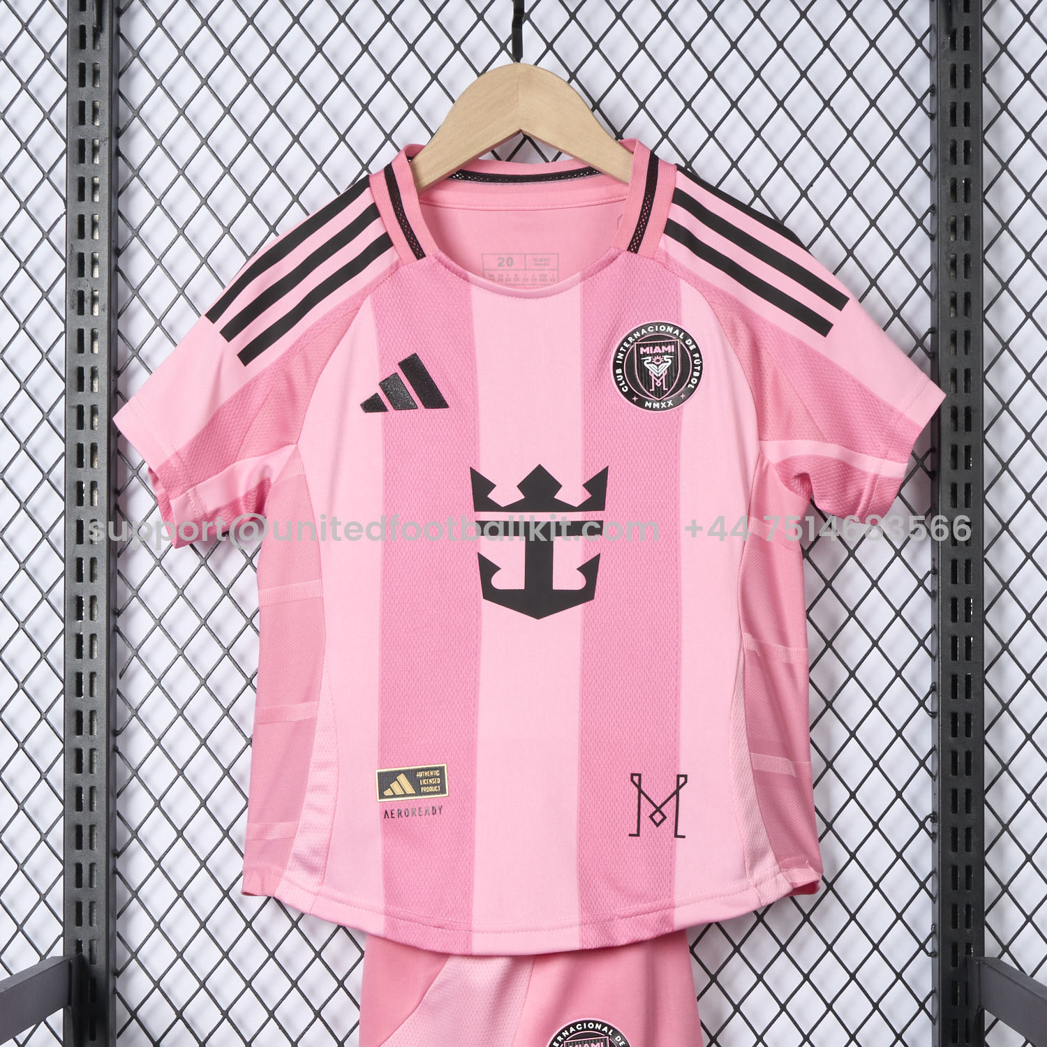 Unitedfootballkit.com | INT M.A.M 2025 Home Kids Kit - Player Version -Customize Name, Number and Patch | Worldwide Shipping