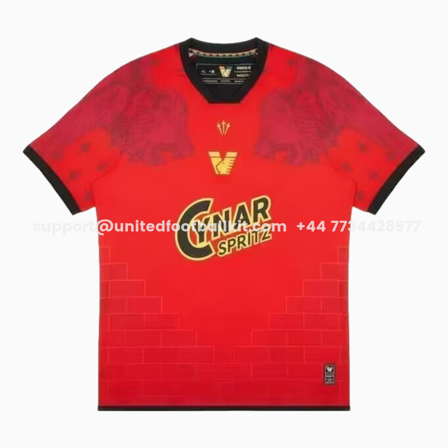 Unitedfootballkit.com | Venezia FC 25-26 Fourth Red Jersey - Fans Version -Customize Name, Number and Patch | Worldwide Shipping