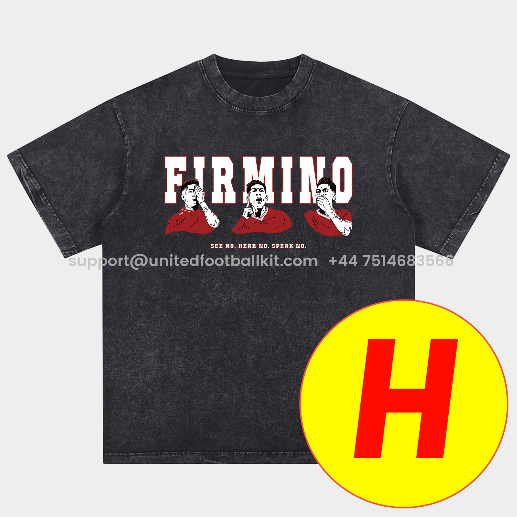 Unitedfootballkit.com | Salah Liverpool Klopp Arnold Oversized Washed T-Shirt -Customize Name, Number and Patch | Worldwide Shipping