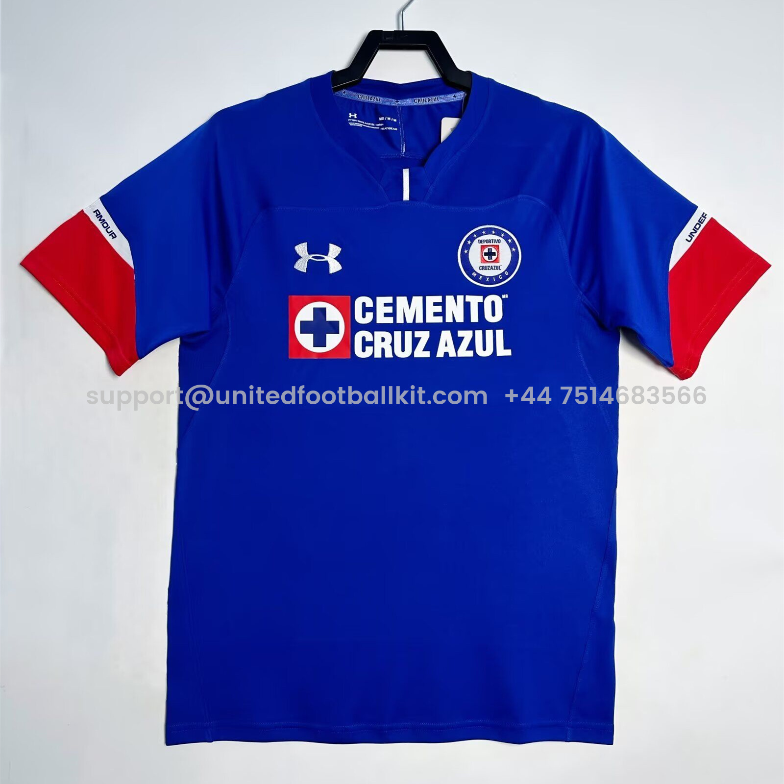 Unitedfootballkit.com | Retro Cruz Azul 2018-19 Home Jersey -Customize Name, Number and Patch | Worldwide Shipping