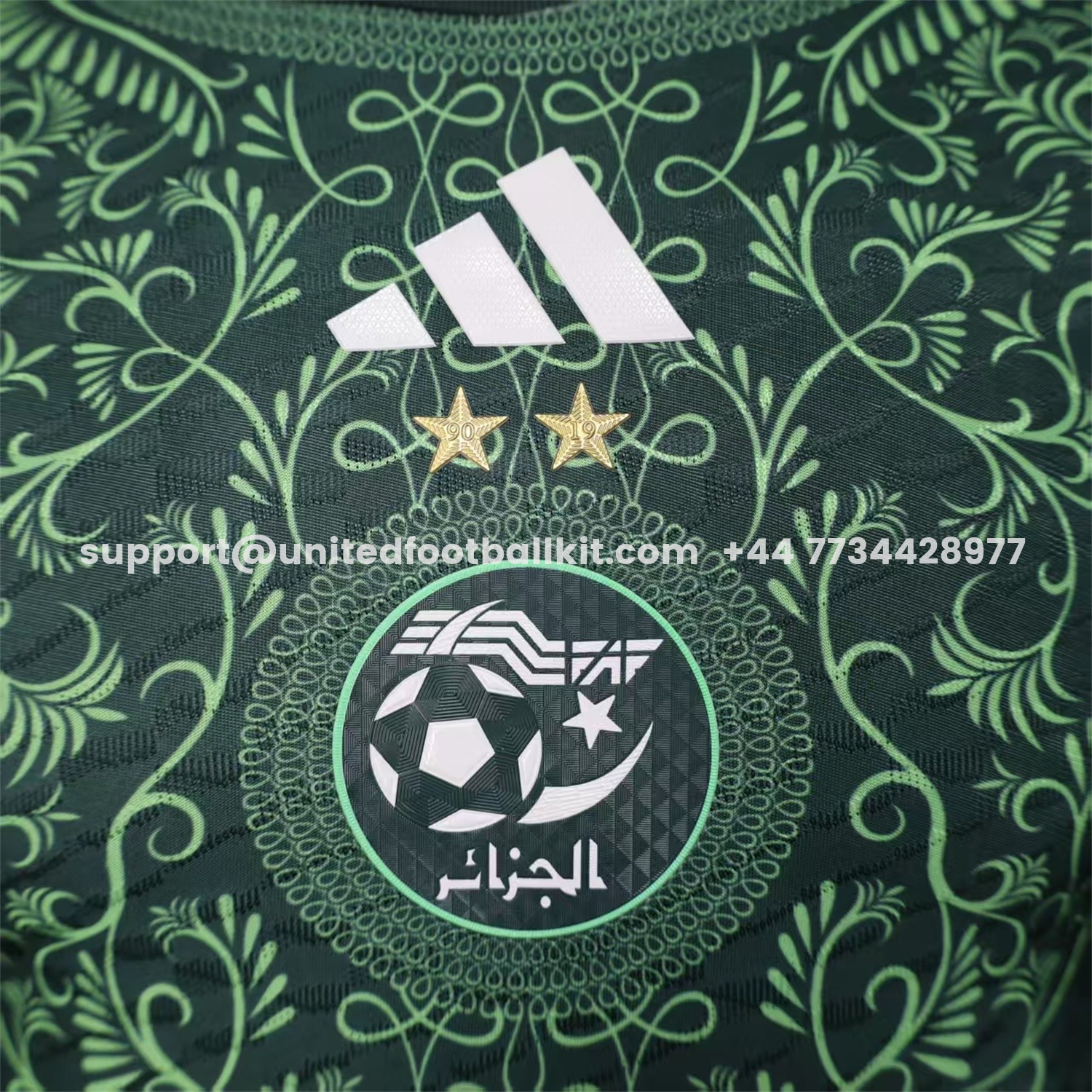 Unitedfootballkit.com | Algeria 25-26 Green Special Jersey - Player Version -Customize Name, Number and Patch | Worldwide Shipping