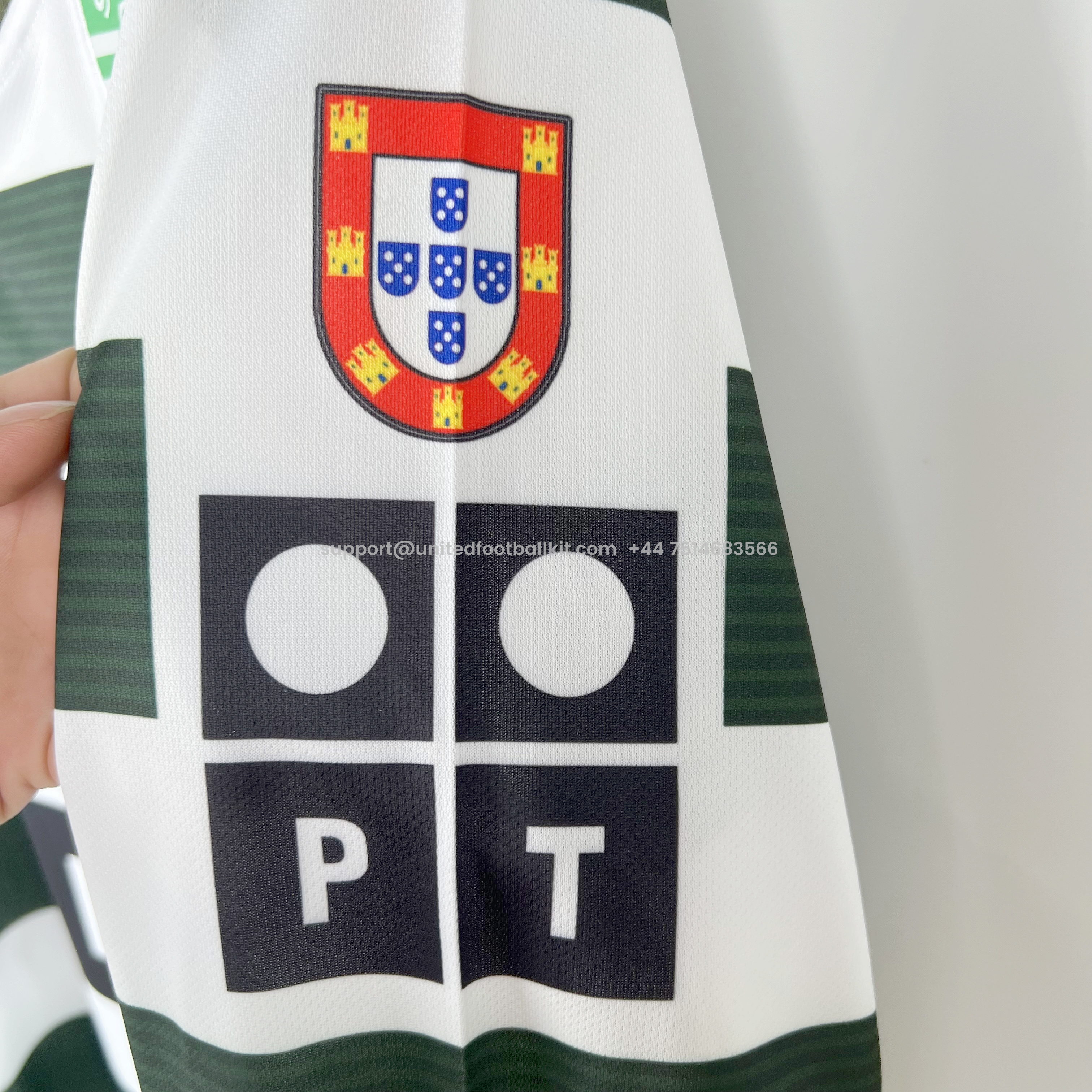 Unitedfootballkit.com | Retro Sporting CP 03-04 Home Stadium Long Sleeve Jersey -Customize Name, Number and Patch | Worldwide Shipping