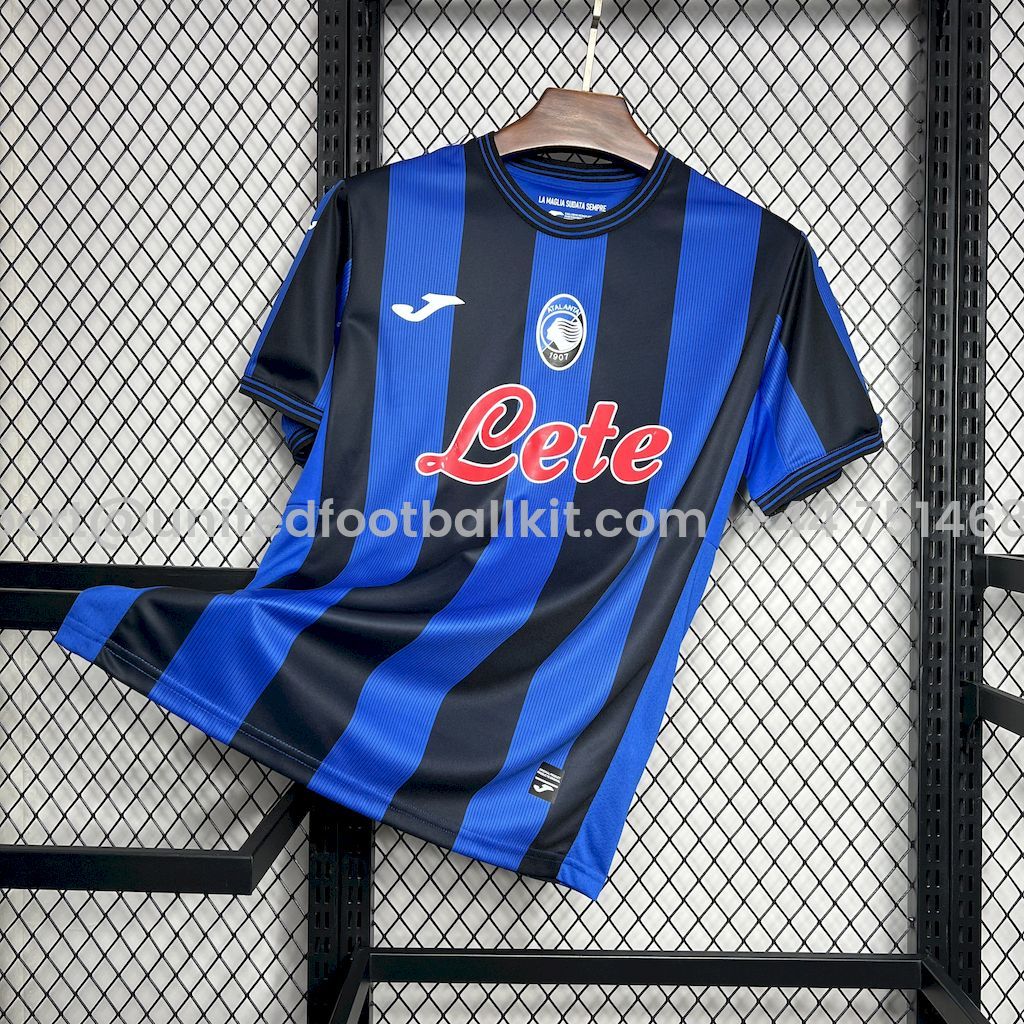 Unitedfootballkit.com | Atalanta 24-25 Home Stadium Jersey - Fans Version -Customize Name, Number and Patch | Worldwide Shipping