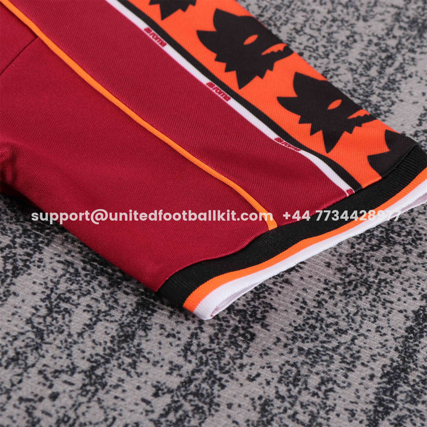 Unitedfootballkit.com | Retro Roma 1998-99 Home Kids Kit -Customize Name, Number and Patch | Worldwide Shipping