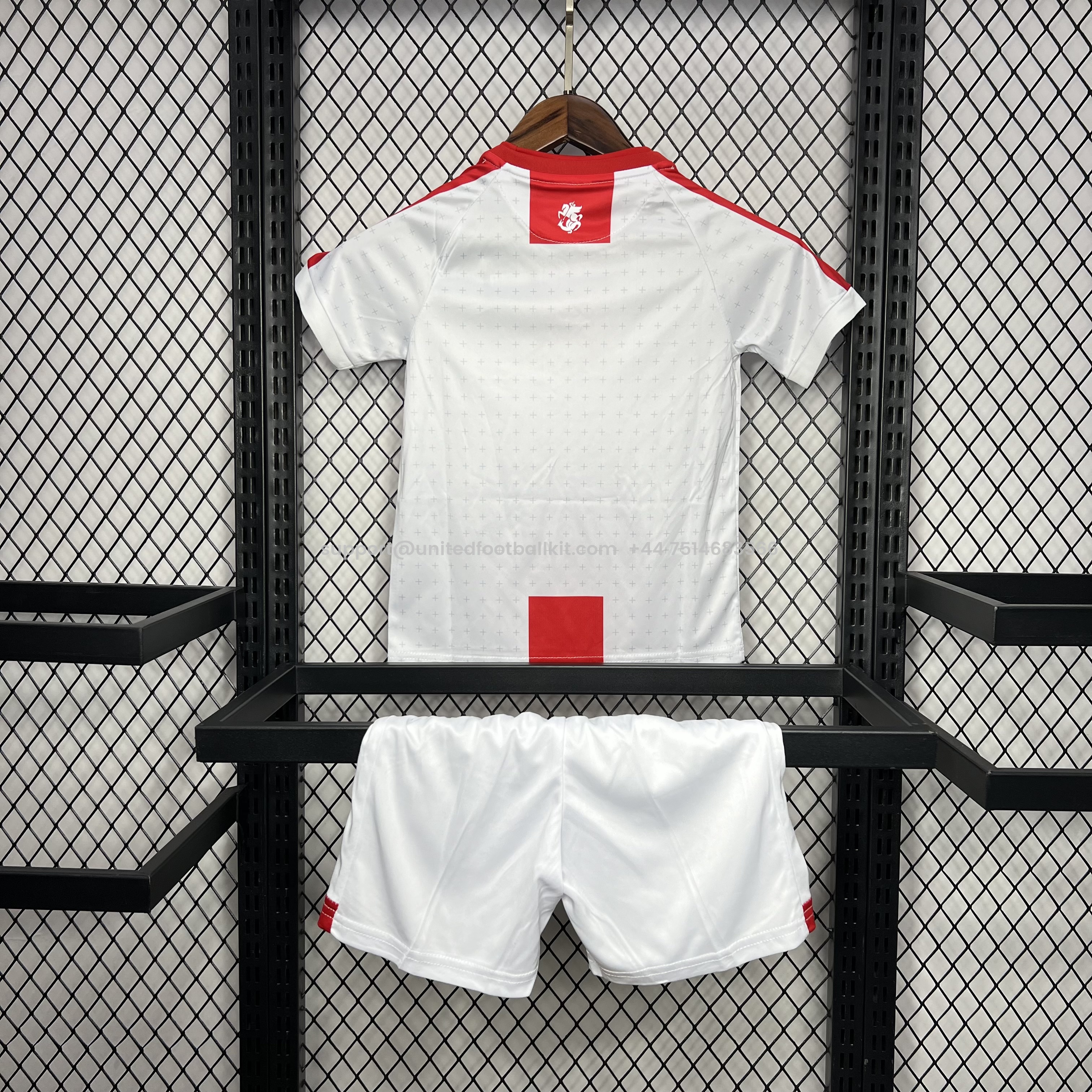 Unitedfootballkit.com | Georgia 2024 Home Stadium Kids Kit -Customize Name, Number and Patch | Worldwide Shipping