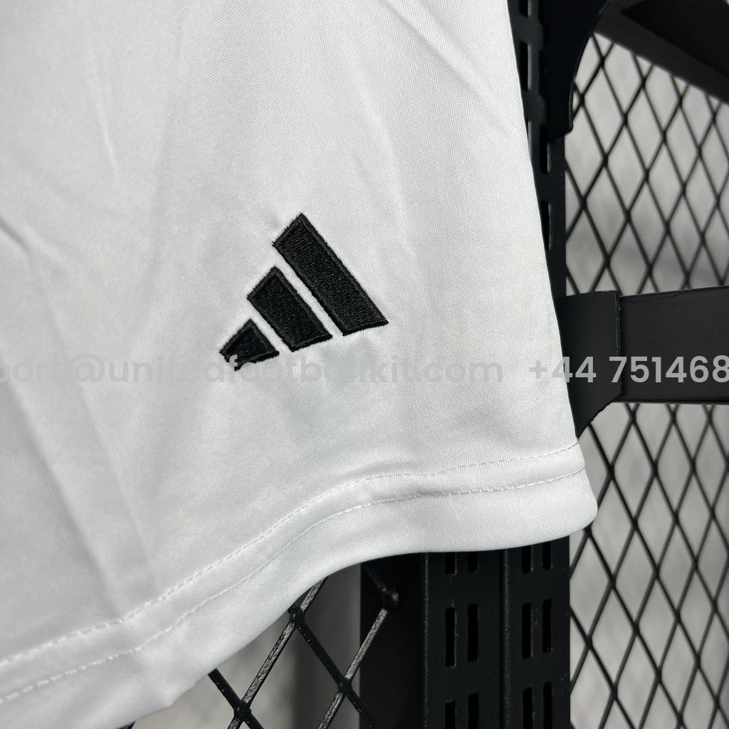 Unitedfootballkit.com | Real Madrid 24-25 Home Shorts - Fans Version -Customize Name, Number and Patch | Worldwide Shipping