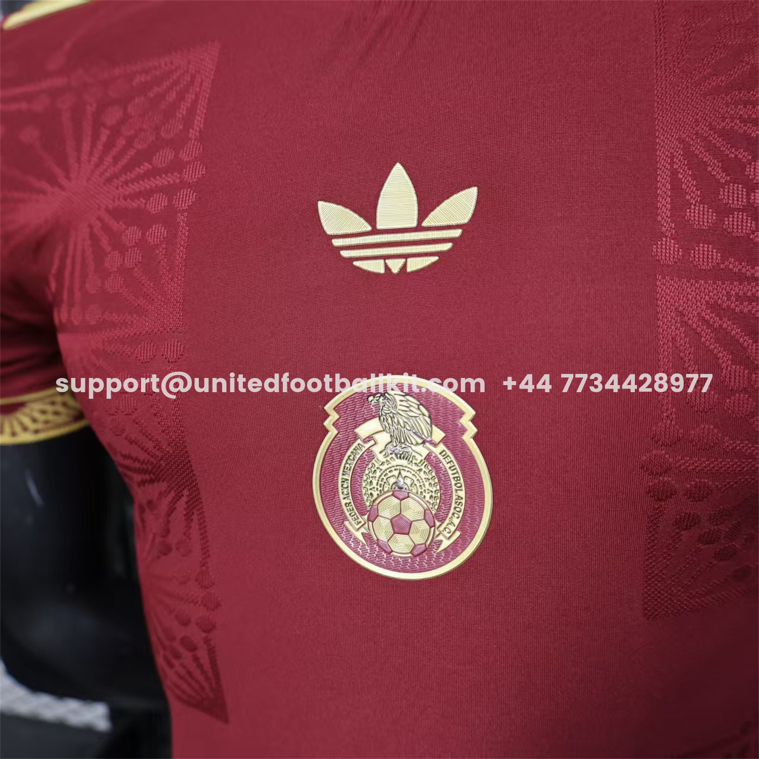 Unitedfootballkit.com | Mexico 2025 Round Logo Red Special Edition Jersey - Player Version -Customize Name, Number and Patch | Worldwide Shipping