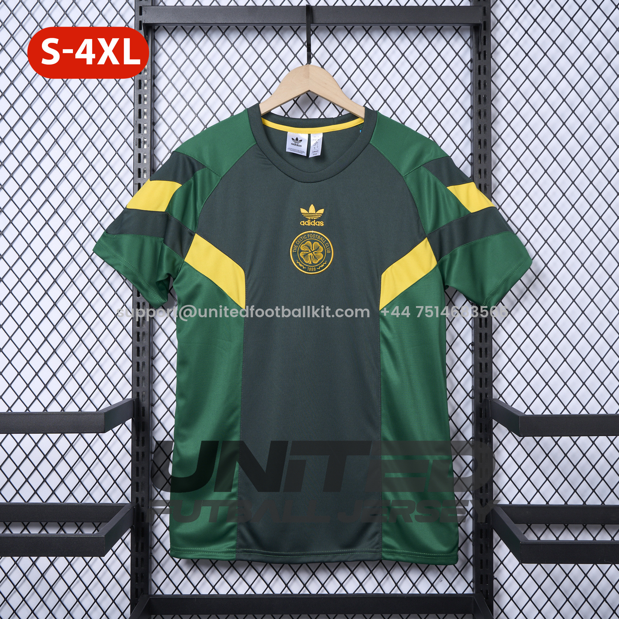 Unitedfootballkit.com | Celtic 24-25 Throwback Originals T-Shirt - Green -Customize Name, Number and Patch | Worldwide Shipping