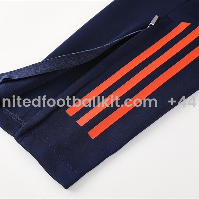Unitedfootballkit.com | Manchester United 24-25 Jacket Training Tracksuit - Orange -Customize Name, Number and Patch | Worldwide Shipping