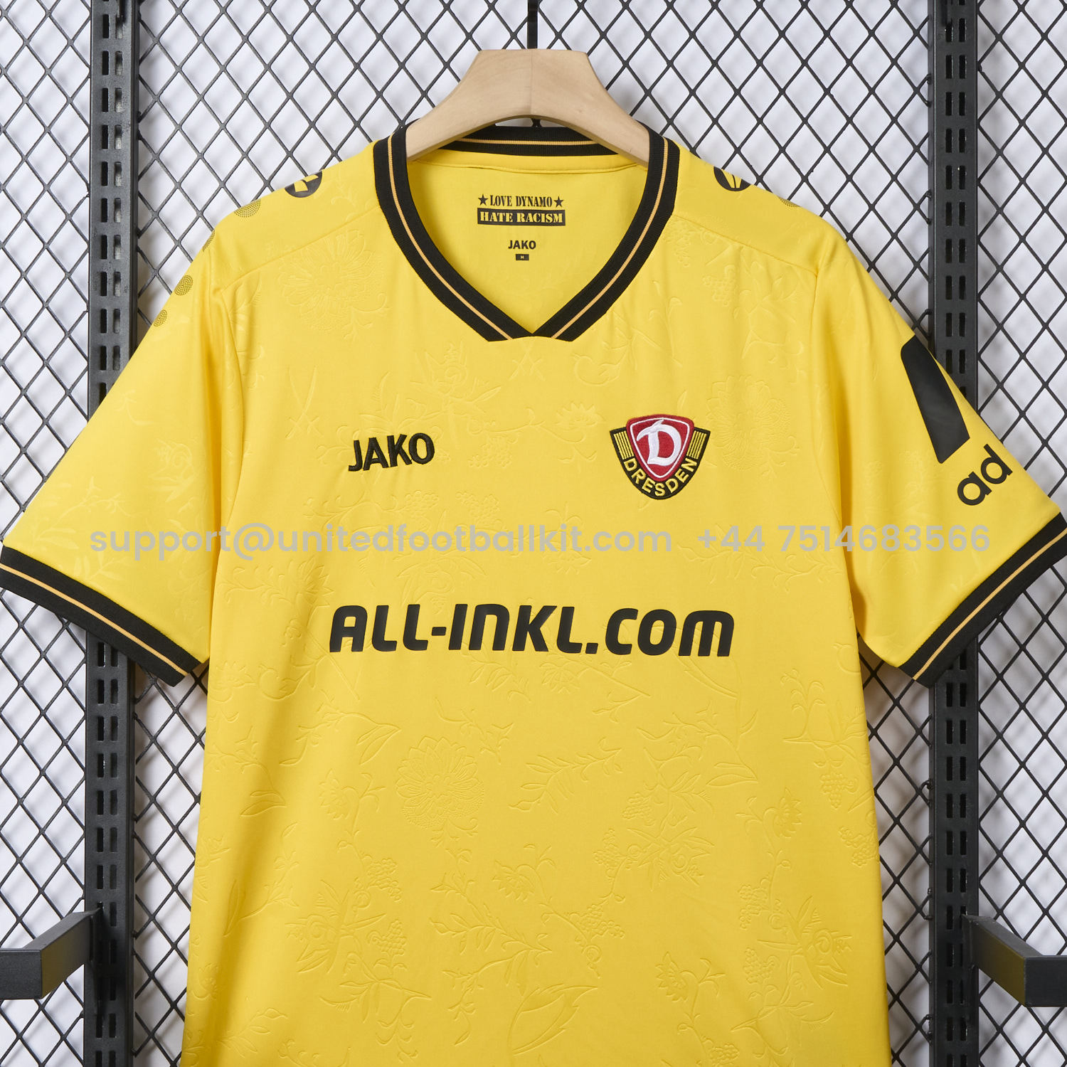 Unitedfootballkit.com | Dynamo Dresden 25-26 Home Jersey - Fans Version -Customize Name, Number and Patch | Worldwide Shipping