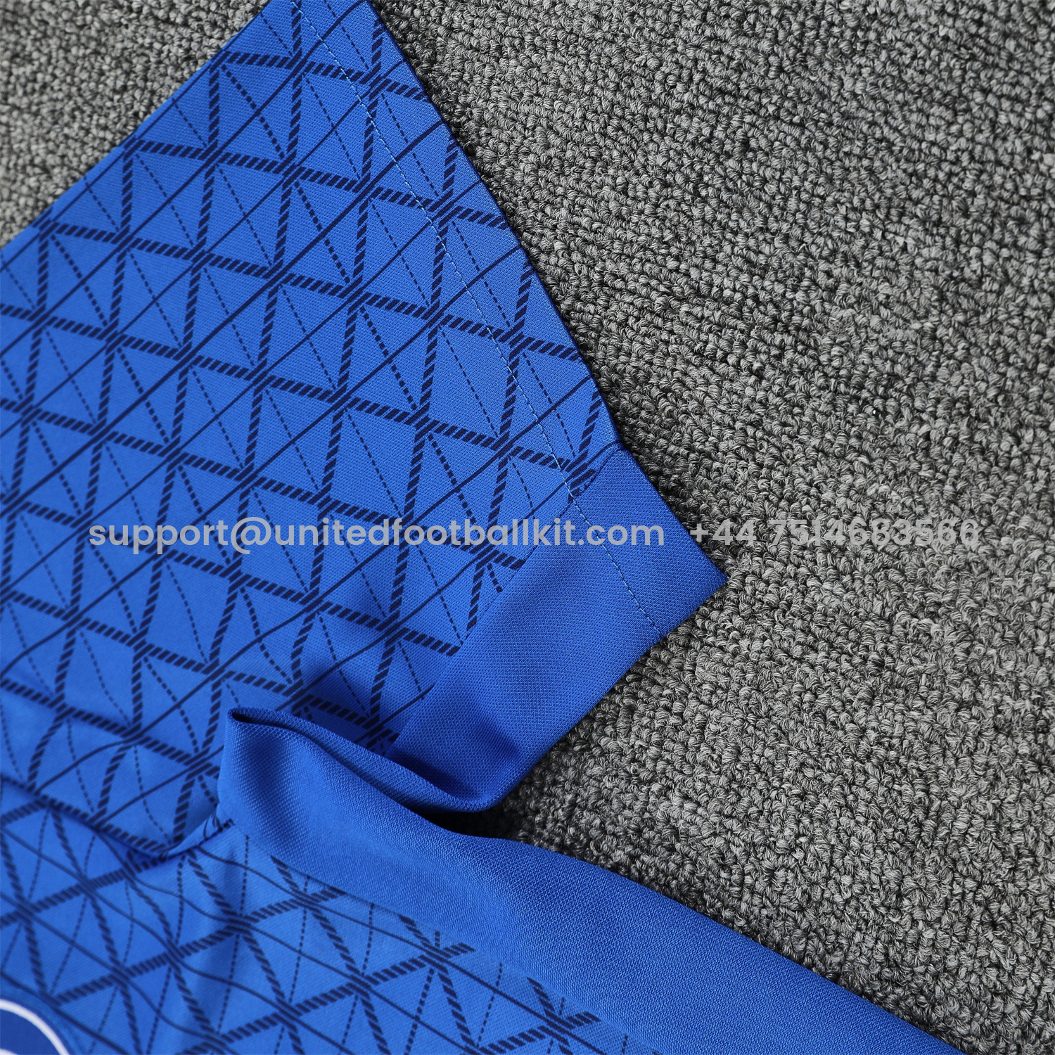 Unitedfootballkit.com | Paris Saint-Germain PSG 25-26 Short-Sleeve Training Set - Blue Top & Deep Blue Shorts -Customize Name, Number and Patch | Worldwide Shipping