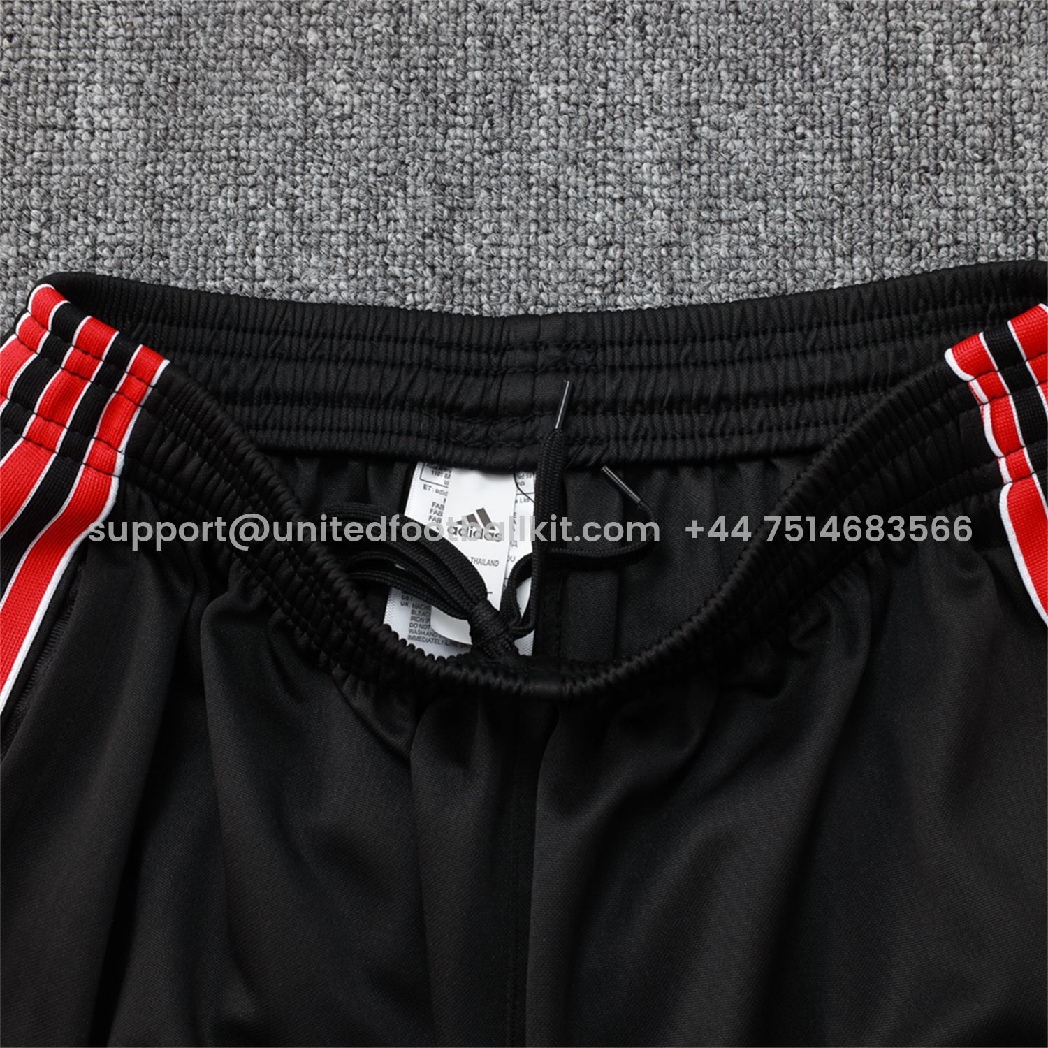 Unitedfootballkit.com | Manchester United 25-26 Originals Terrace Icon Jacket Training Tracksuit - Black -Customize Name, Number and Patch | Worldwide Shipping