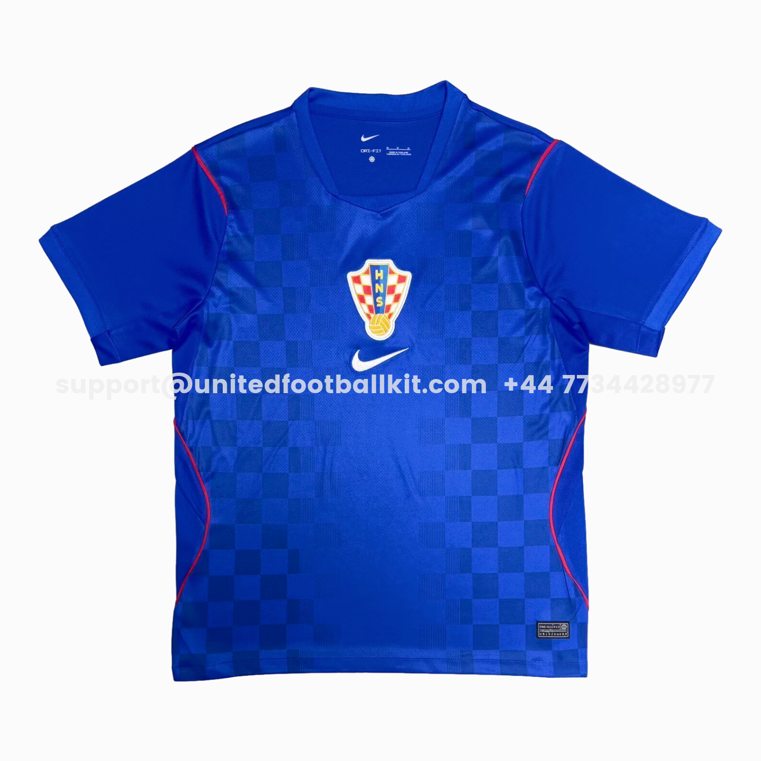 Unitedfootballkit.com | Croatia 2026 Away Blue Jersey - Fans Version -Customize Name, Number and Patch | Worldwide Shipping