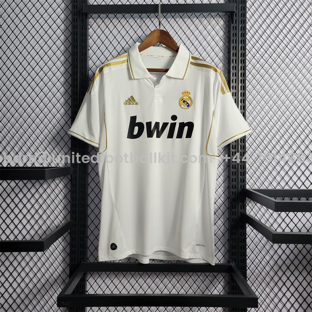 Unitedfootballkit.com | Retro Real Madrid 11-12 Home Stadium Jersey -Customize Name, Number and Patch | Worldwide Shipping