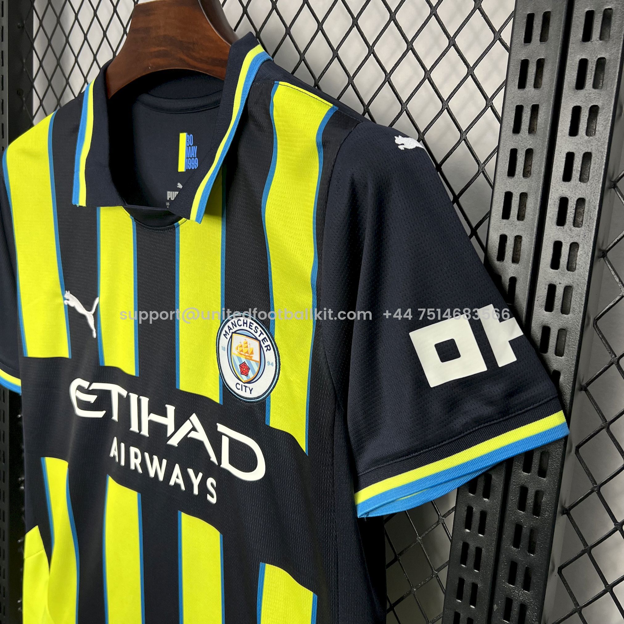 Unitedfootballkit.com | Manchester City 24-25 Away Jersey - Fans Version -Customize Name, Number and Patch | Worldwide Shipping