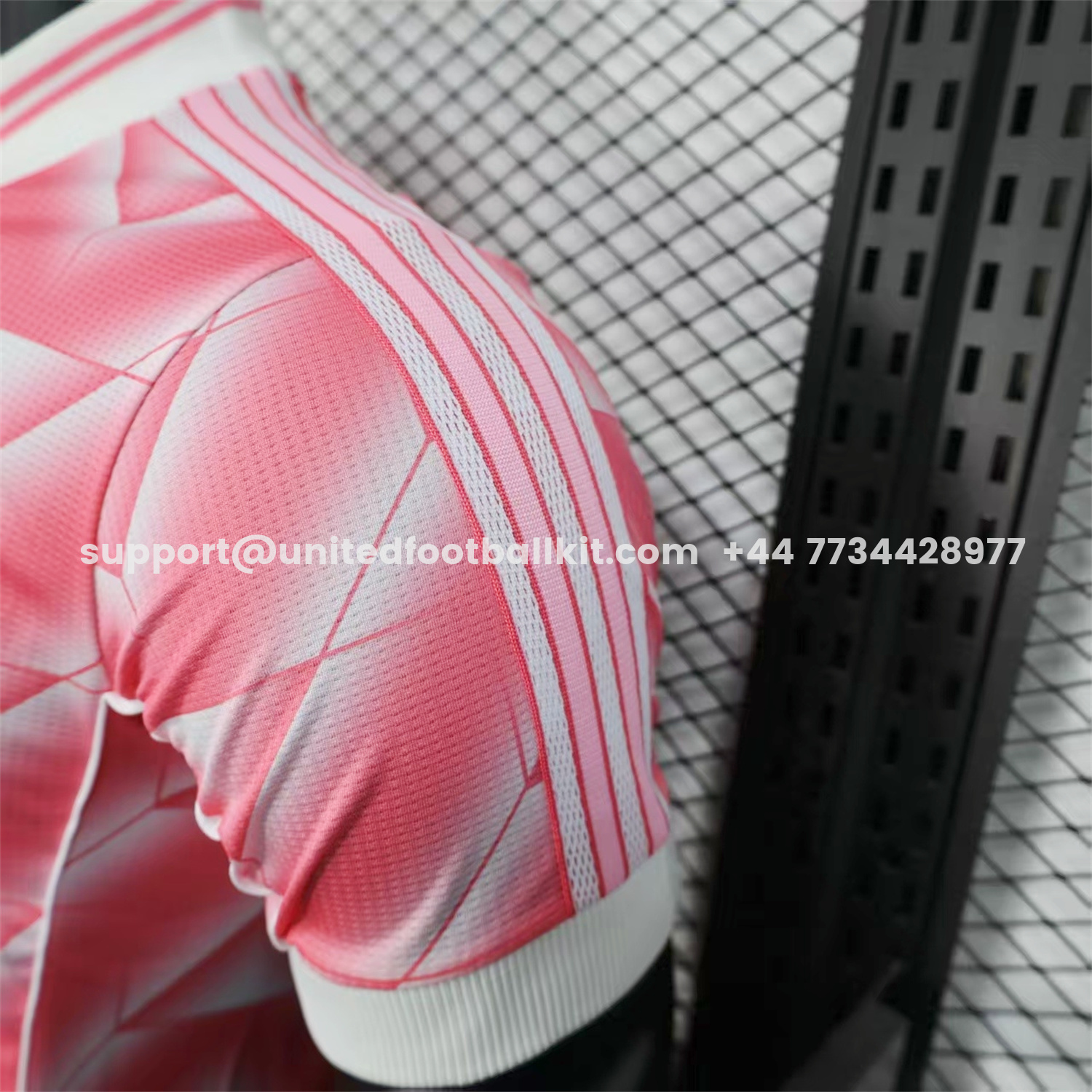 Unitedfootballkit.com | Real Madrid 25-26 Refracted Pink Light White Special Jersey - Player Version -Customize Name, Number and Patch | Worldwide Shipping