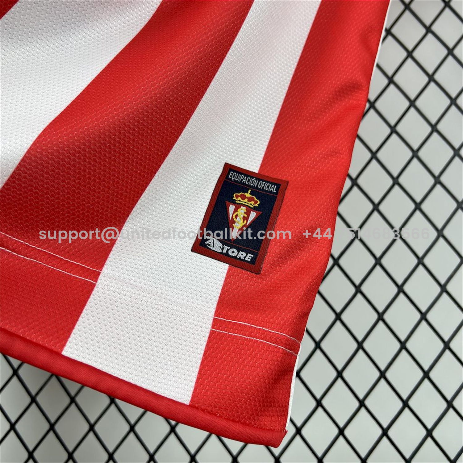 Unitedfootballkit.com | Retro Sporting de Gijon 2008-09 Home Jersey -Customize Name, Number and Patch | Worldwide Shipping