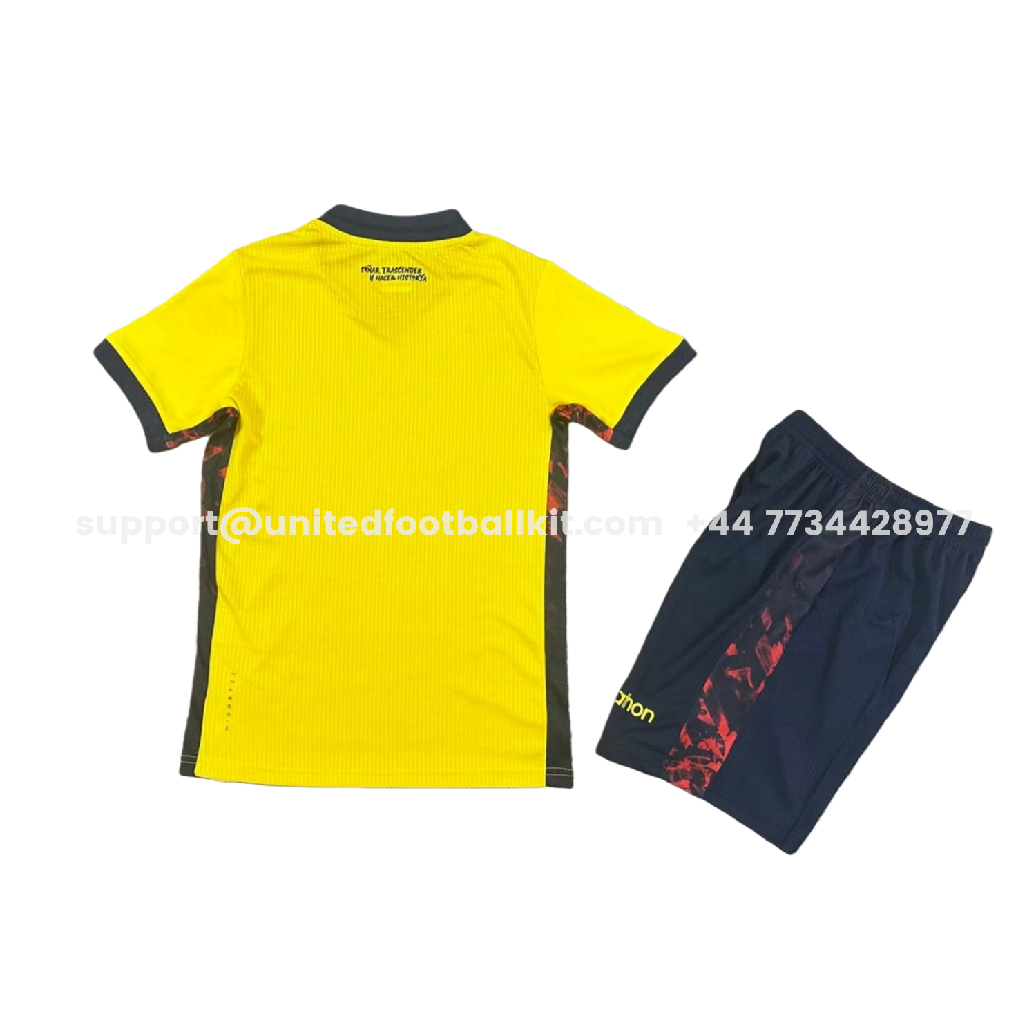 Unitedfootballkit.com | Ecuador 2026 Home Kids Kit -Customize Name, Number and Patch | Worldwide Shipping