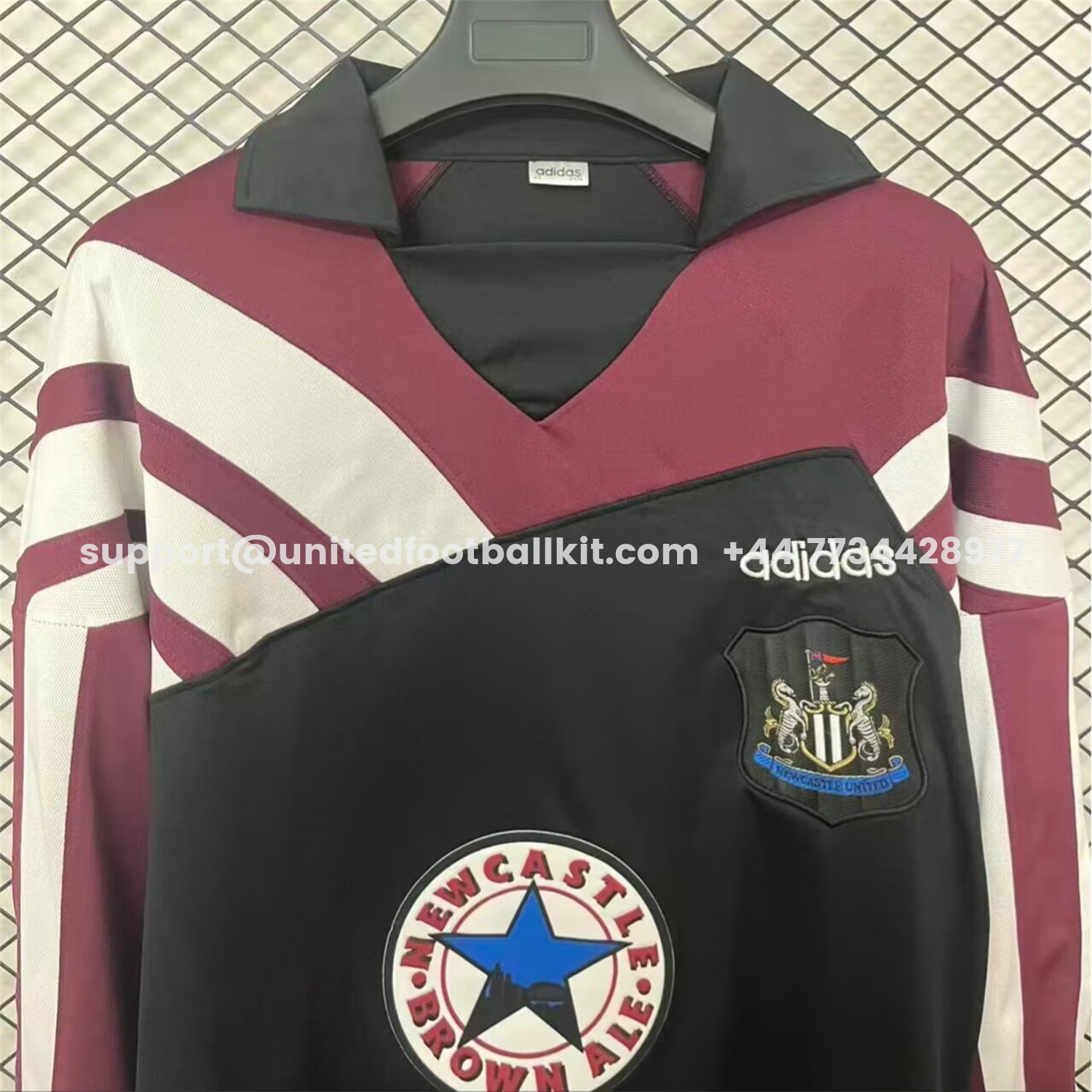 Unitedfootballkit.com | Retro Newcastle United 1995-96 Special Unisex Pullover Hoodie -Customize Name, Number and Patch | Worldwide Shipping