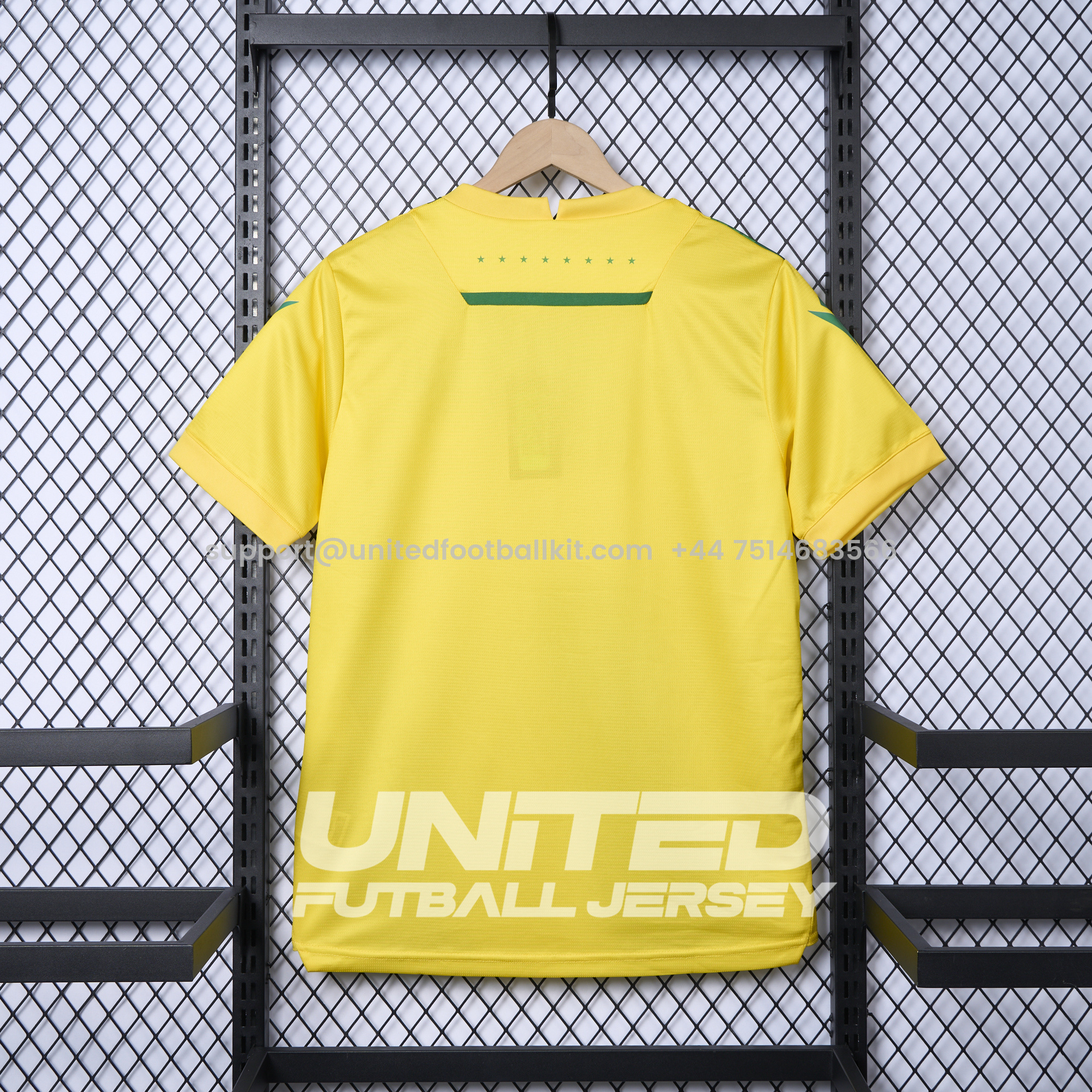 Unitedfootballkit.com | Nantes 24-25 Home Stadium Jersey - Fans Version -Customize Name, Number and Patch | Worldwide Shipping