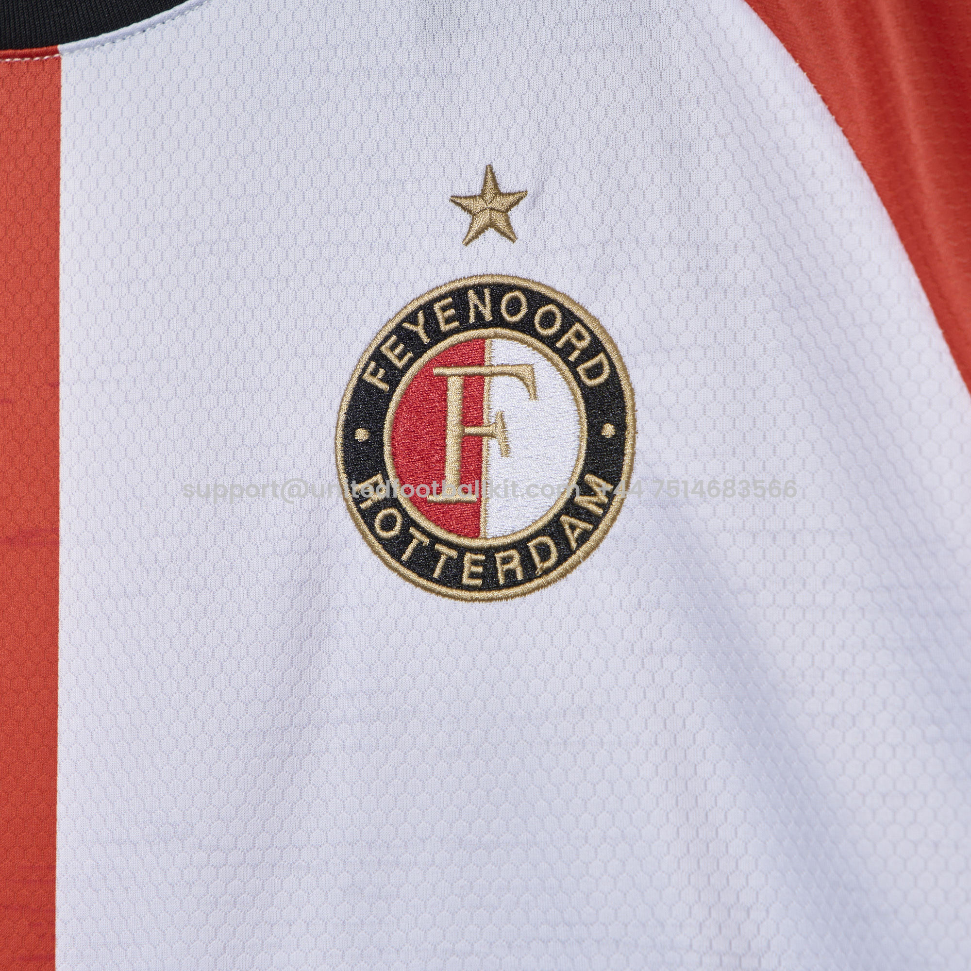 Unitedfootballkit.com | Feyenoord 24-25 Home Stadium Jersey - Fans Version -Customize Name, Number and Patch | Worldwide Shipping
