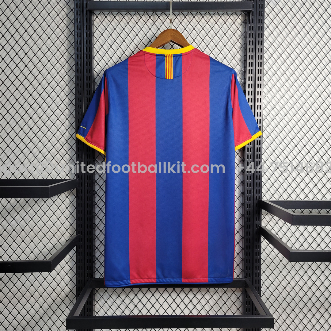 Unitedfootballkit.com | Retro Barcelona 10-11 Home Stadium Jersey -Customize Name, Number and Patch | Worldwide Shipping