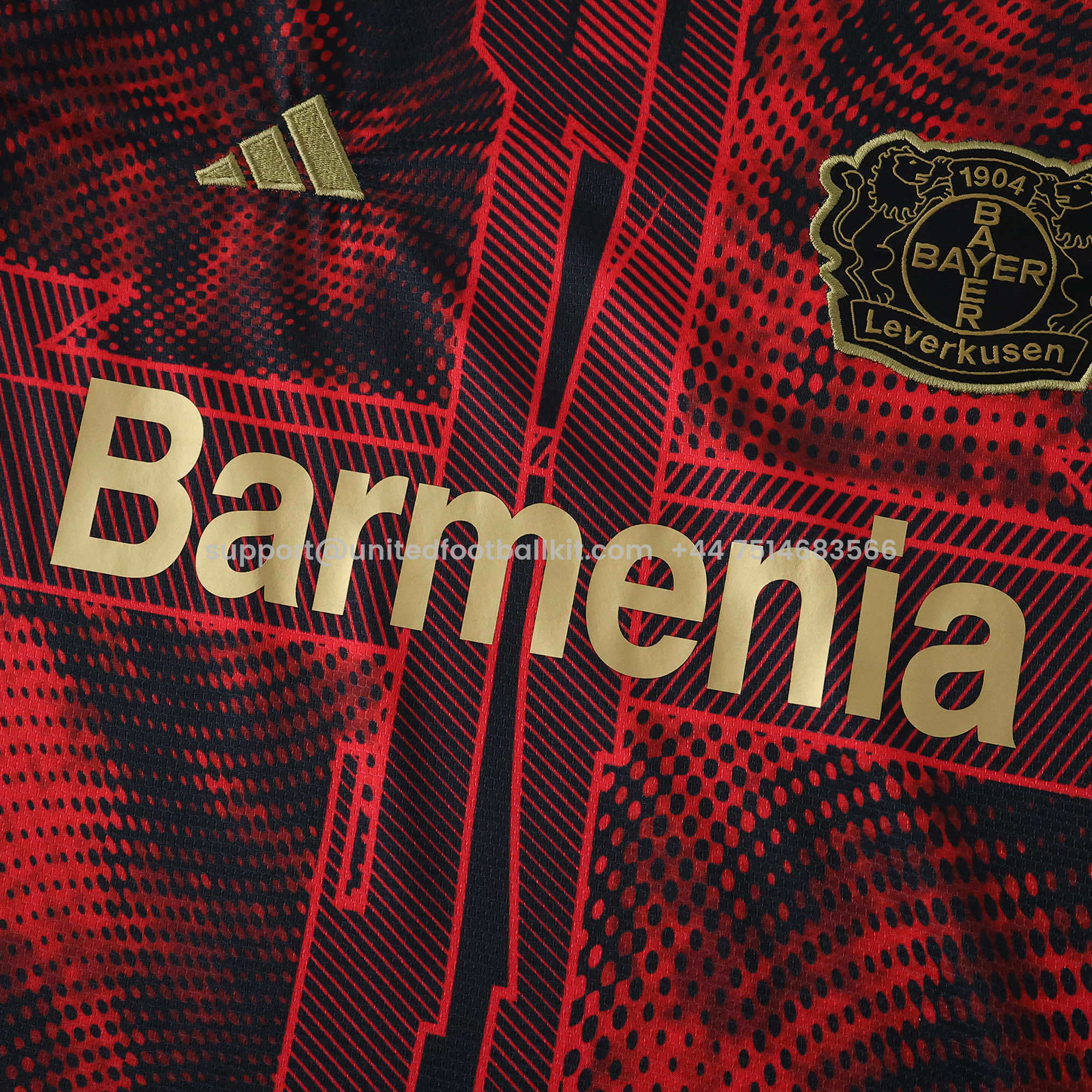 Unitedfootballkit.com | Bayer 04 Leverkusen 24-25 Red Concept Version Jersey - Fans Version -Customize Name, Number and Patch | Worldwide Shipping