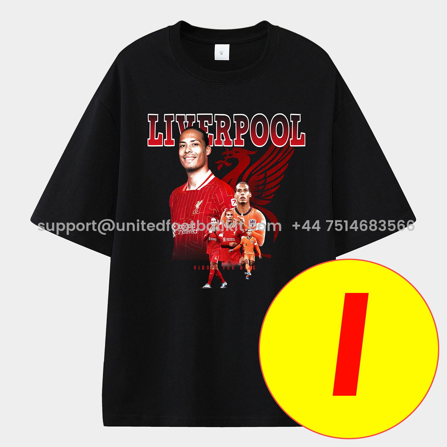 Unitedfootballkit.com | Salah Liverpool Klopp Arnold Unisex Pure Cotton T-shirt -Customize Name, Number and Patch | Worldwide Shipping