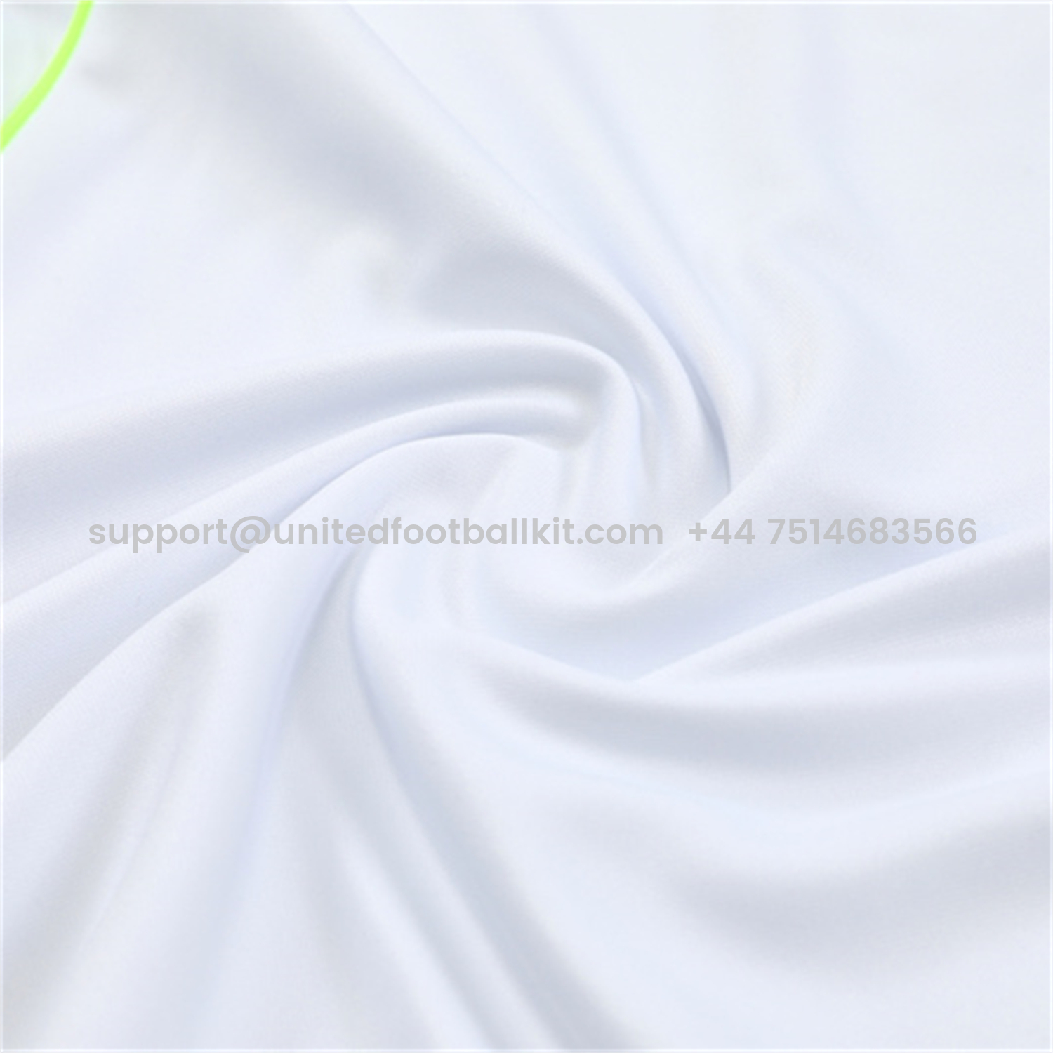 Unitedfootballkit.com | Real Madrid 25-26 Kids Long Sleeves Training Set - Green Line White Top and Blue Pants -Customize Name, Number and Patch | Worldwide Shipping