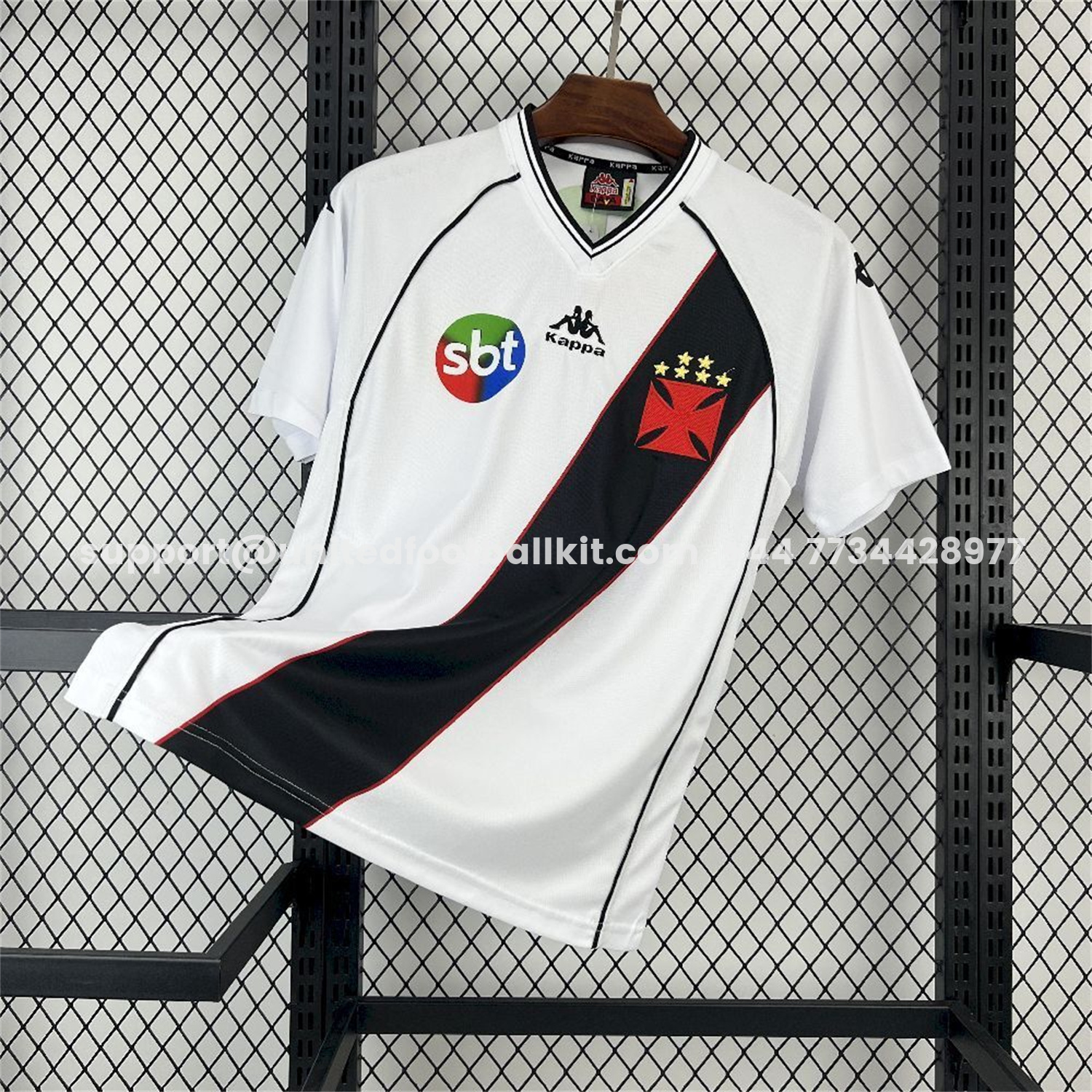 Unitedfootballkit.com | Retro Vasco da Gama 2000-01 Away White Jersey -Customize Name, Number and Patch | Worldwide Shipping