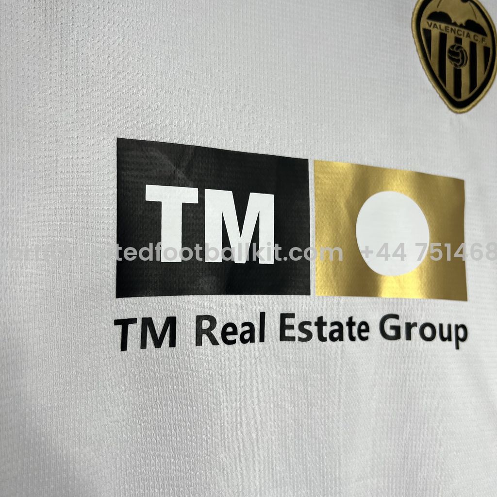 Unitedfootballkit.com | Valencia 24-25 Home Stadium Kids Kit -Customize Name, Number and Patch | Worldwide Shipping