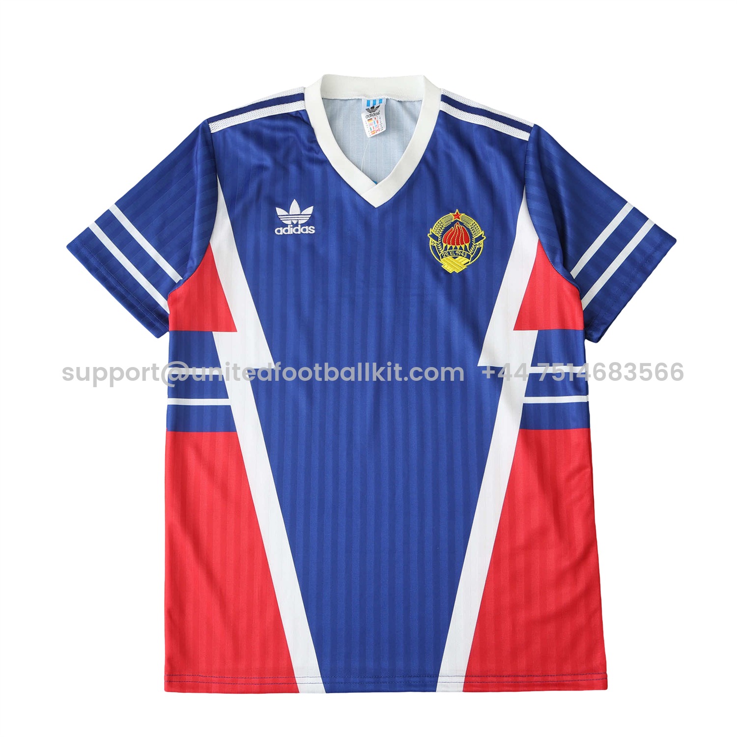 Unitedfootballkit.com | Retro Yugoslavia 1990 Home Jersey -Customize Name, Number and Patch | Worldwide Shipping