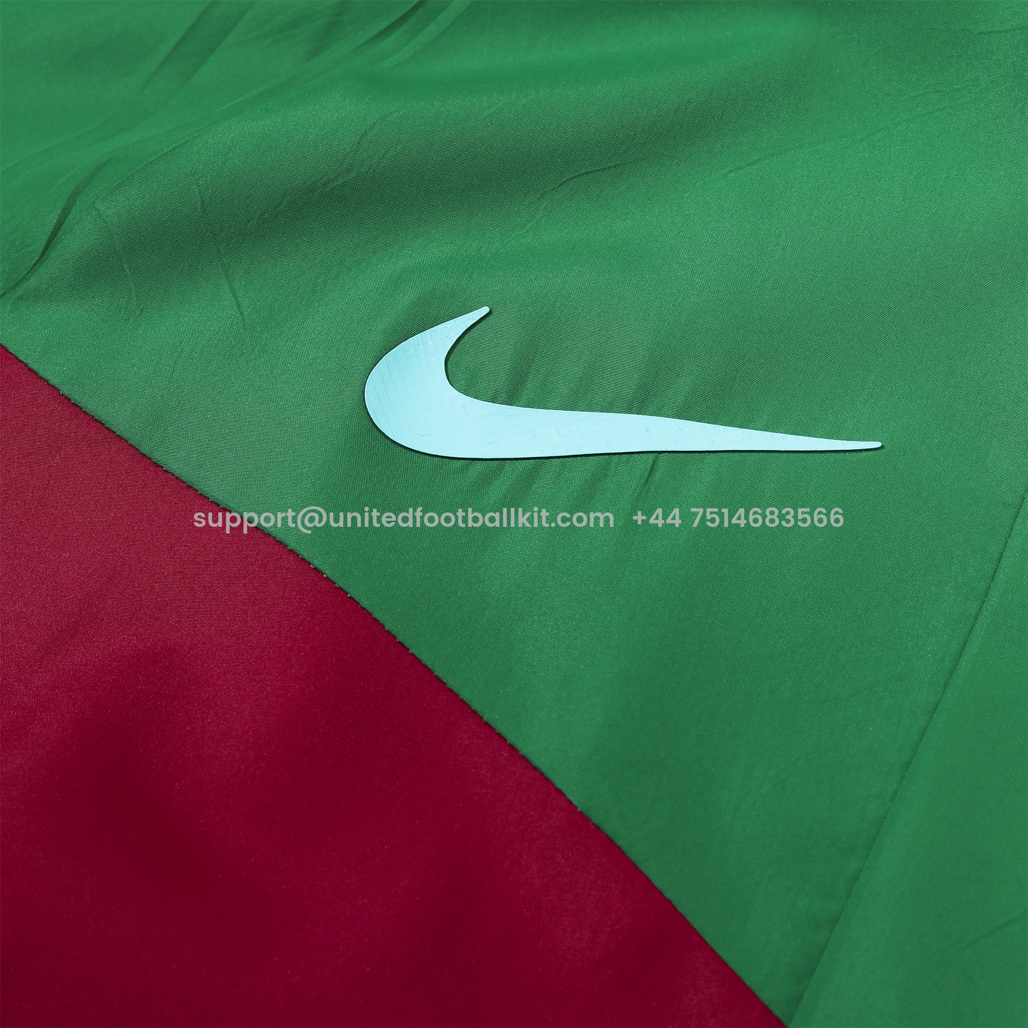 Unitedfootballkit.com | Portugal 2024 National Team Anthem Green Hooded Windbreaker - Player Version -Customize Name, Number and Patch | Worldwide Shipping