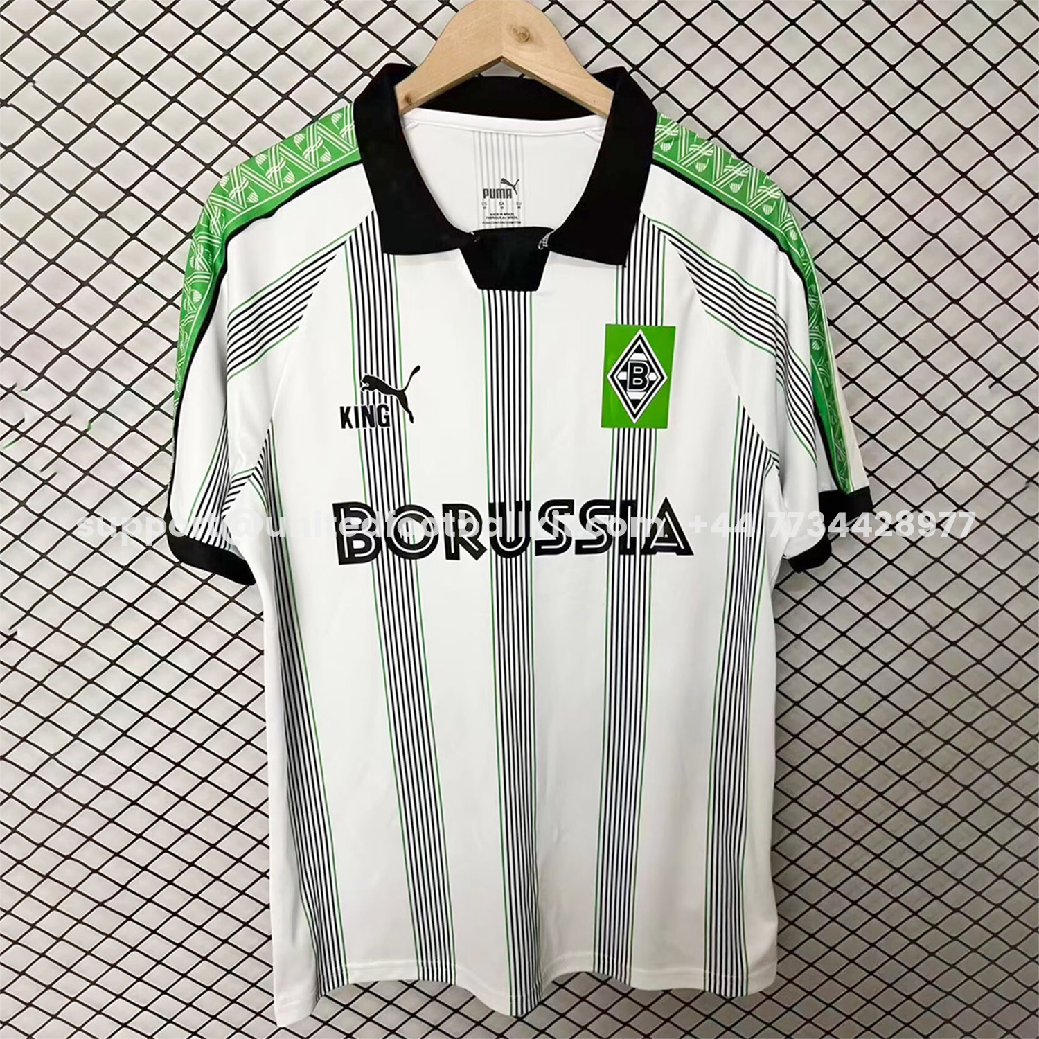 Unitedfootballkit.com | Borussia Mönchengladbach 25-26 King Retro Style Special Jersey - Fans Version -Customize Name, Number and Patch | Worldwide Shipping