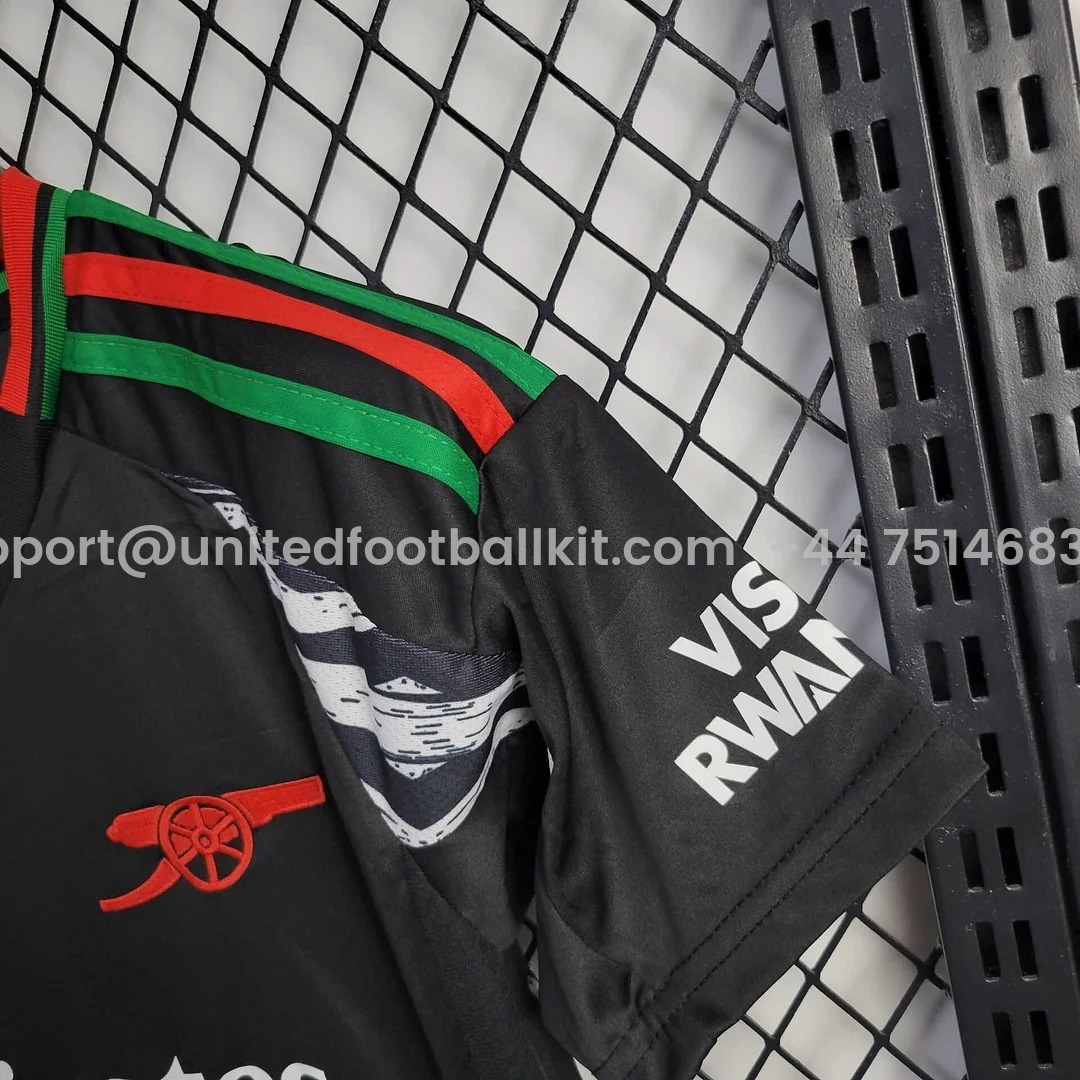 Unitedfootballkit.com | Arsenal 24-25 Away Kids Kit -Customize Name, Number and Patch | Worldwide Shipping