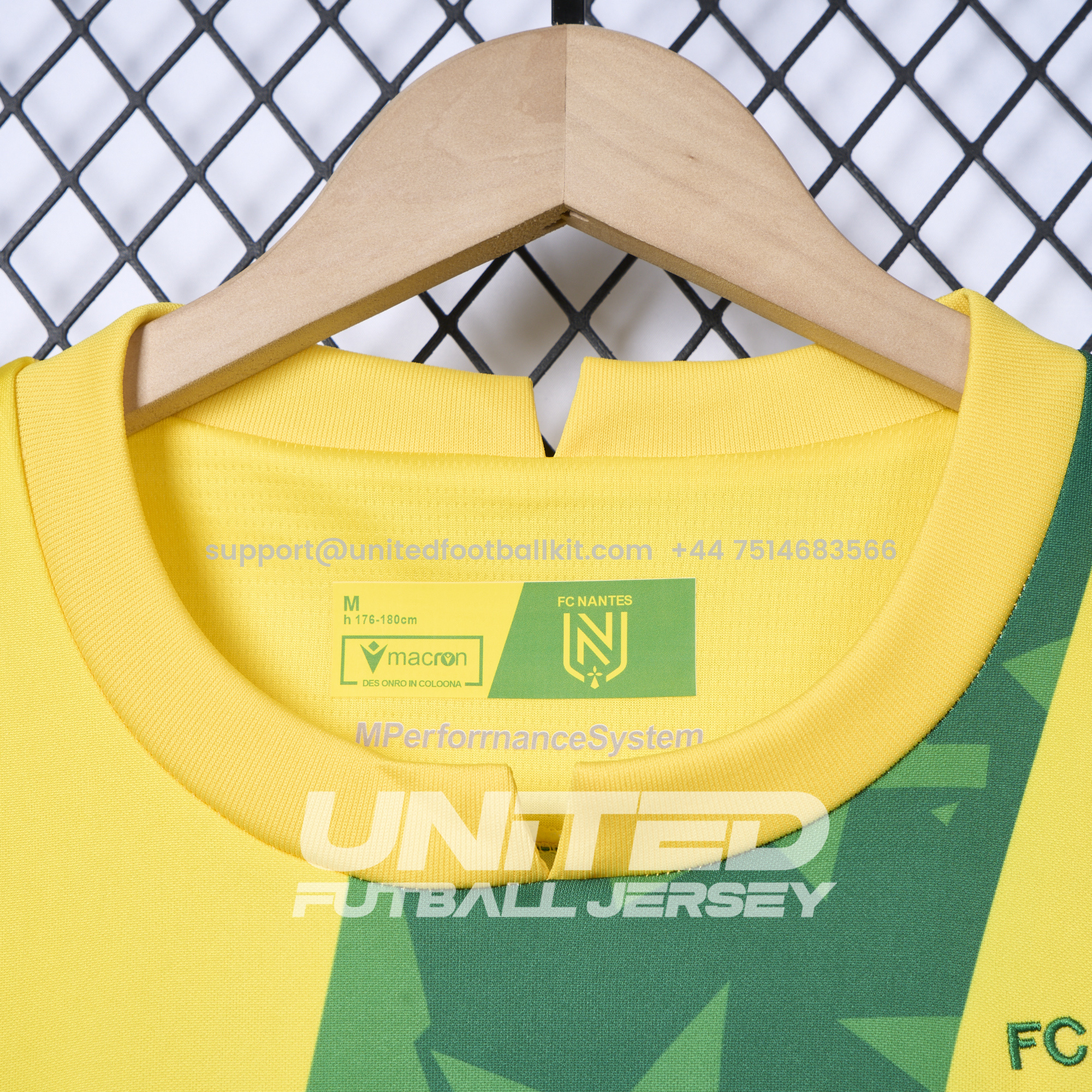 Unitedfootballkit.com | Nantes 24-25 Home Stadium Jersey - Fans Version -Customize Name, Number and Patch | Worldwide Shipping