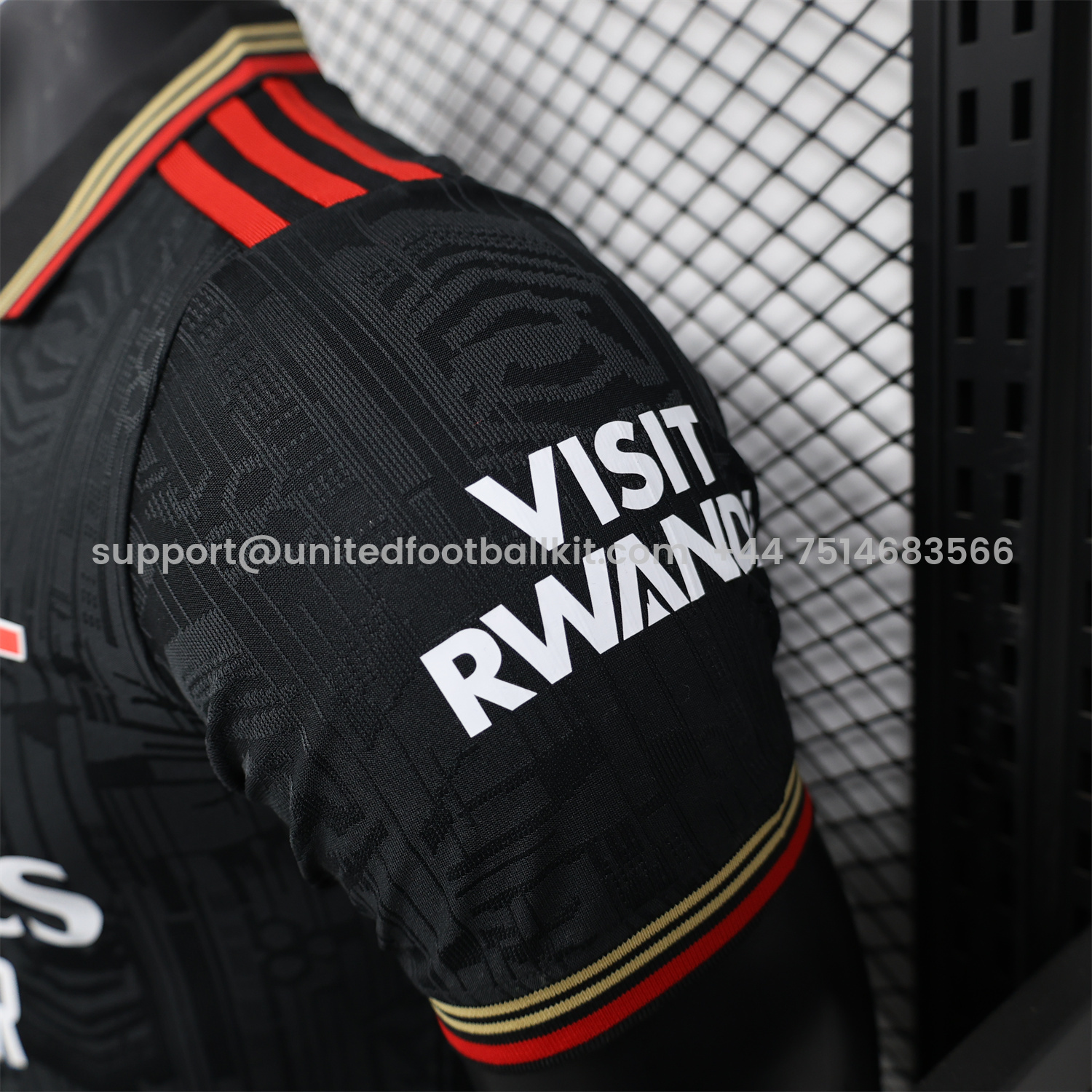 Unitedfootballkit.com | Arsenal 25-26 Black POLO Throwback Trefoil Jersey - Player Version -Customize Name, Number and Patch | Worldwide Shipping