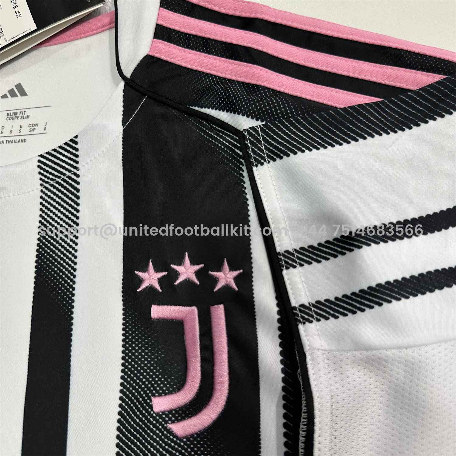 Unitedfootballkit.com | Juventus 25-26 Home Unsponsored Jersey - Fans Version -Customize Name, Number and Patch | Worldwide Shipping