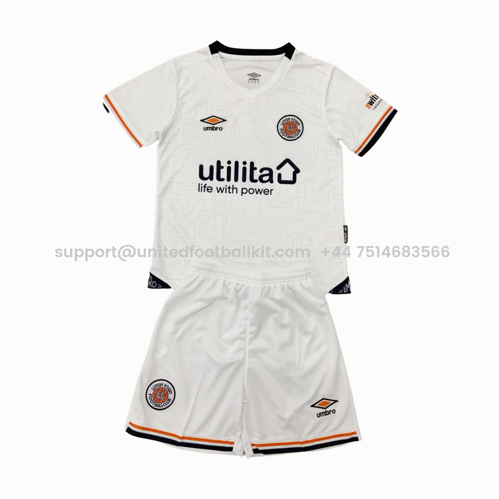 Unitedfootballkit.com | Luton Town 24-25 Third Men's Adult Jersey Set - Fans Version -Customize Name, Number and Patch | Worldwide Shipping